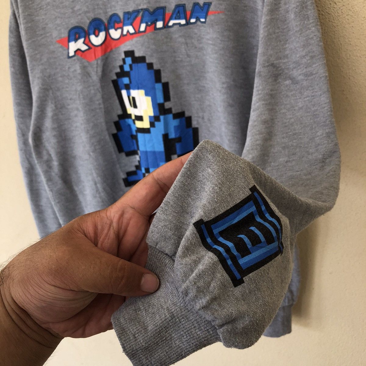 Japanese Brand ROCK MAN BIG LOGO MIRROR SWEATSHIRT Size US L / EU 52-54 / 3 - 8 Thumbnail
