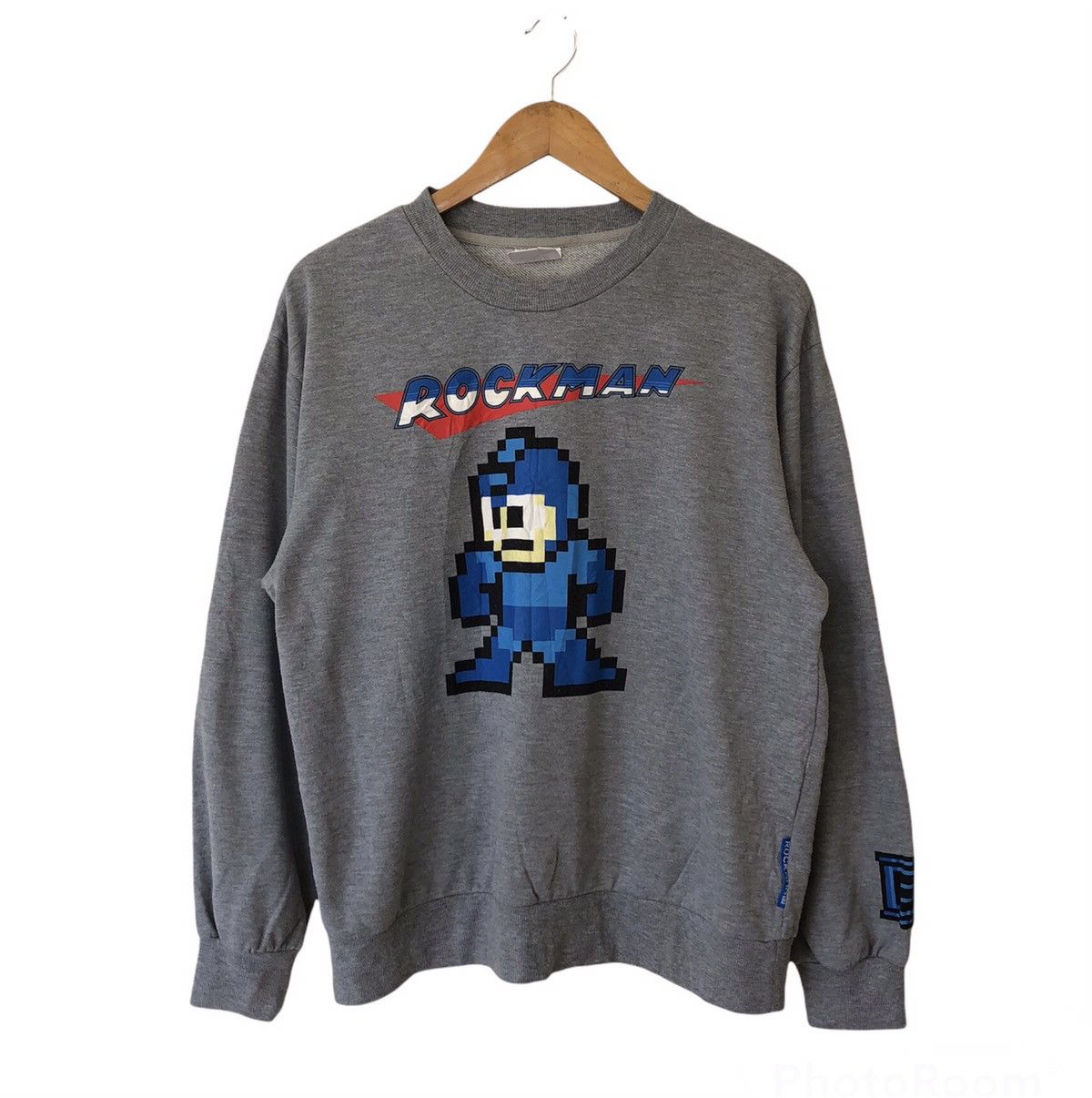 Japanese Brand ROCK MAN BIG LOGO MIRROR SWEATSHIRT Size US L / EU 52-54 / 3 - 1 Thumbnail