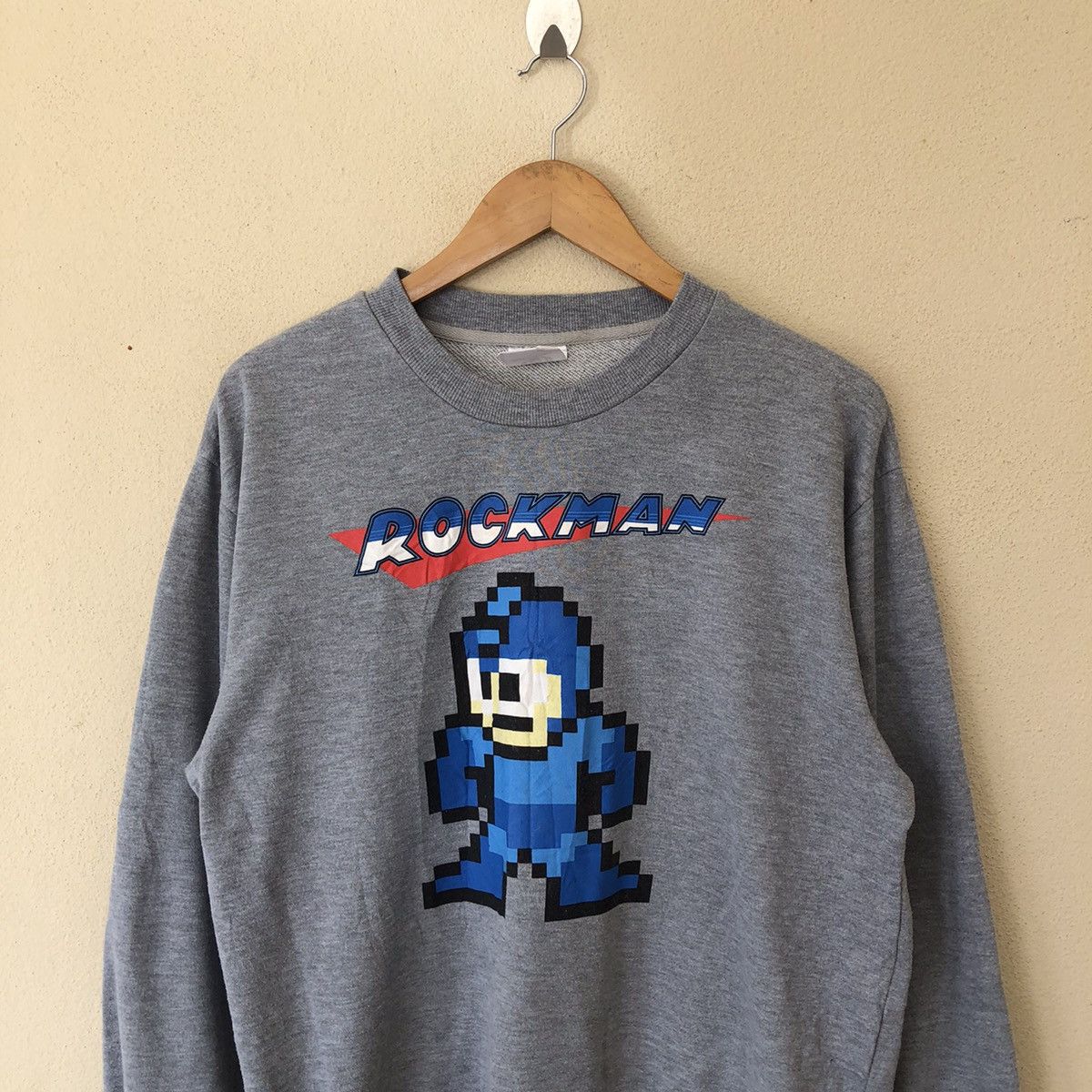 Japanese Brand ROCK MAN BIG LOGO MIRROR SWEATSHIRT Size US L / EU 52-54 / 3 - 4 Thumbnail