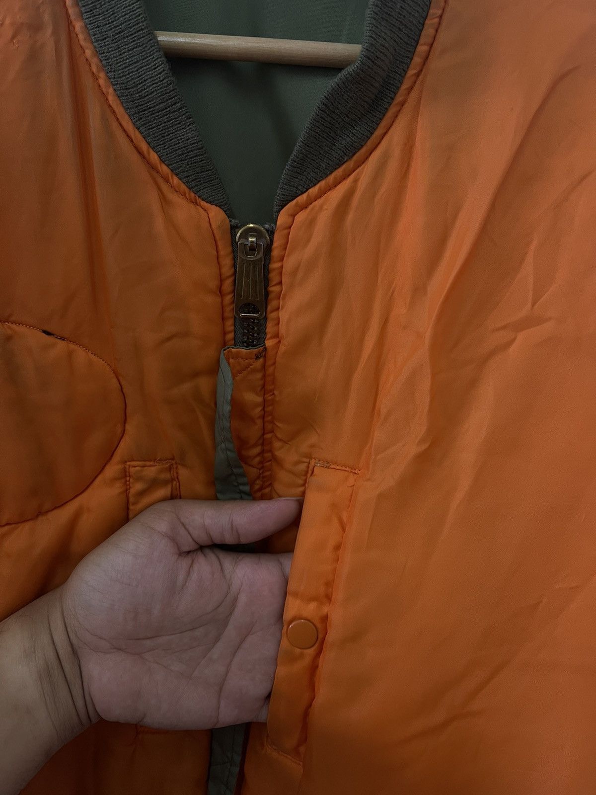 Japanese Brand × Vintage Vintage Military Riversible Bomber Jacket Size US L / EU 52-54 / 3 - 9 Thumbnail
