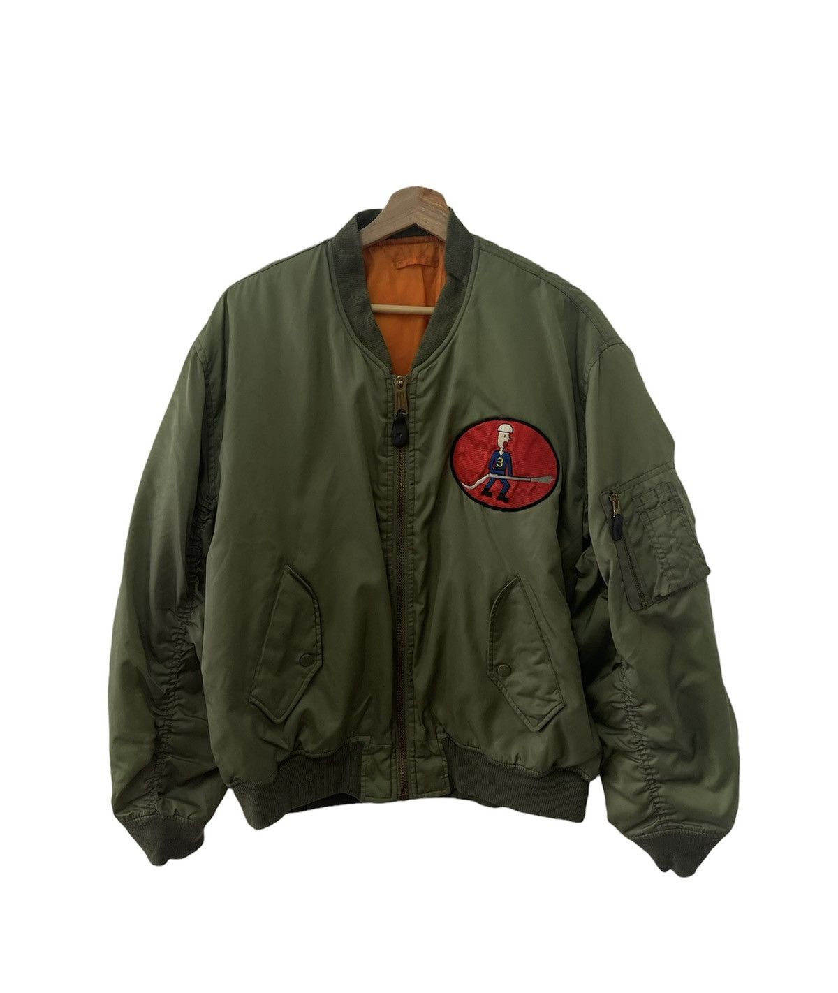 Japanese Brand × Vintage Vintage Military Riversible Bomber Jacket Size US L / EU 52-54 / 3 - 1 Thumbnail