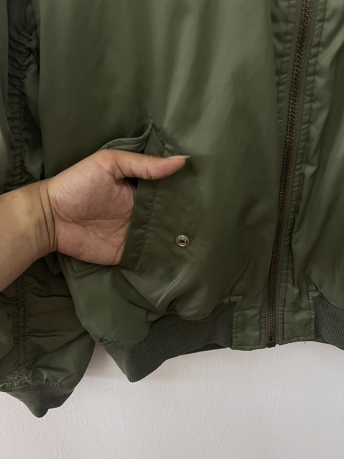 Japanese Brand × Vintage Vintage Military Riversible Bomber Jacket Size US L / EU 52-54 / 3 - 3 Thumbnail