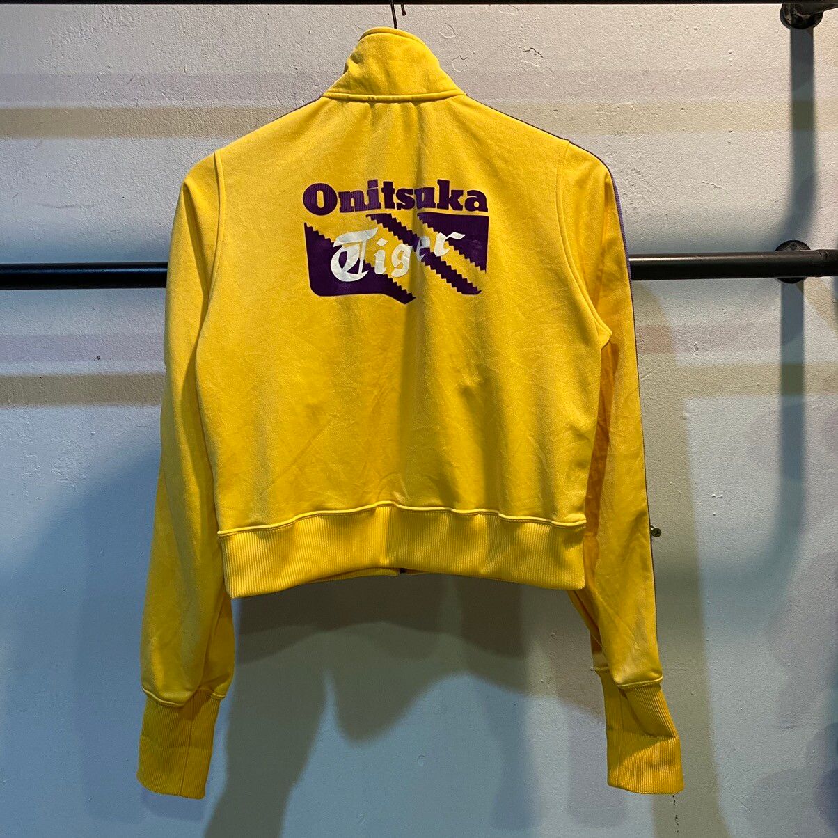 Pre-owned Onitsuka Tiger Big Logo Tracktop Jacket In Yellow