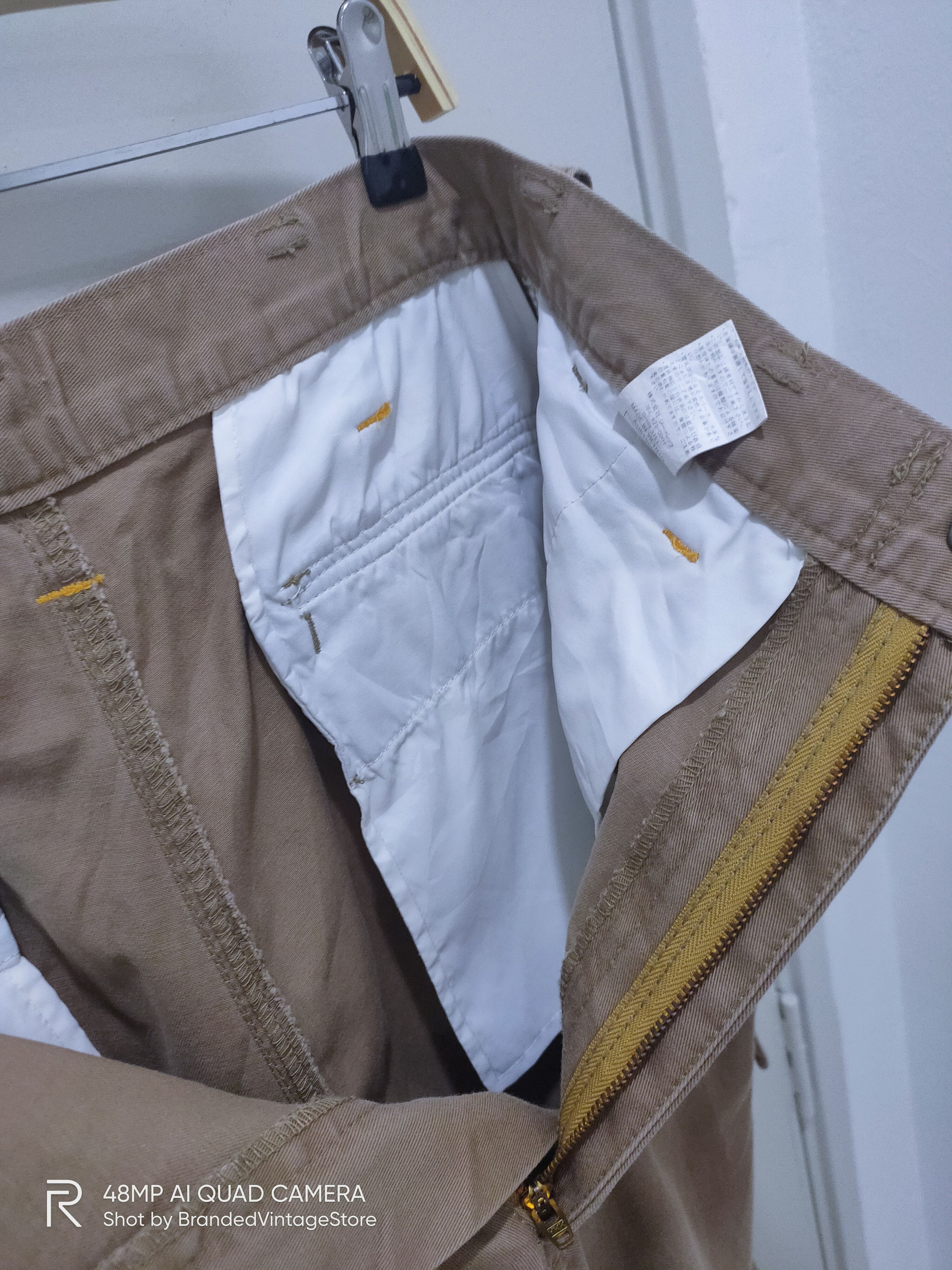 Japanese Brand XEBEC SPIRIT KAKUDA Multipocket Khaki Workwear Cargo Pants Size US 30 / EU 46 - 17 Thumbnail