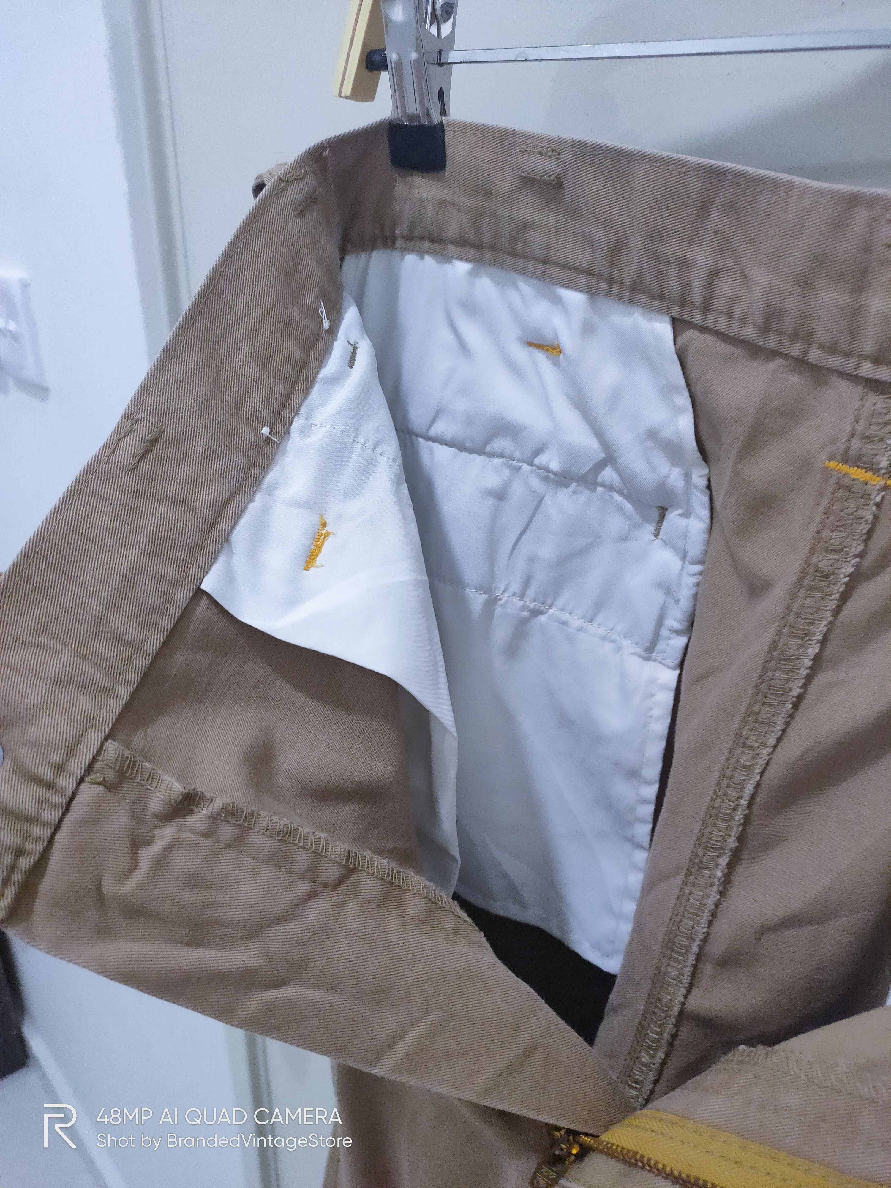 Japanese Brand XEBEC SPIRIT KAKUDA Multipocket Khaki Workwear Cargo Pants Size US 30 / EU 46 - 16 Thumbnail