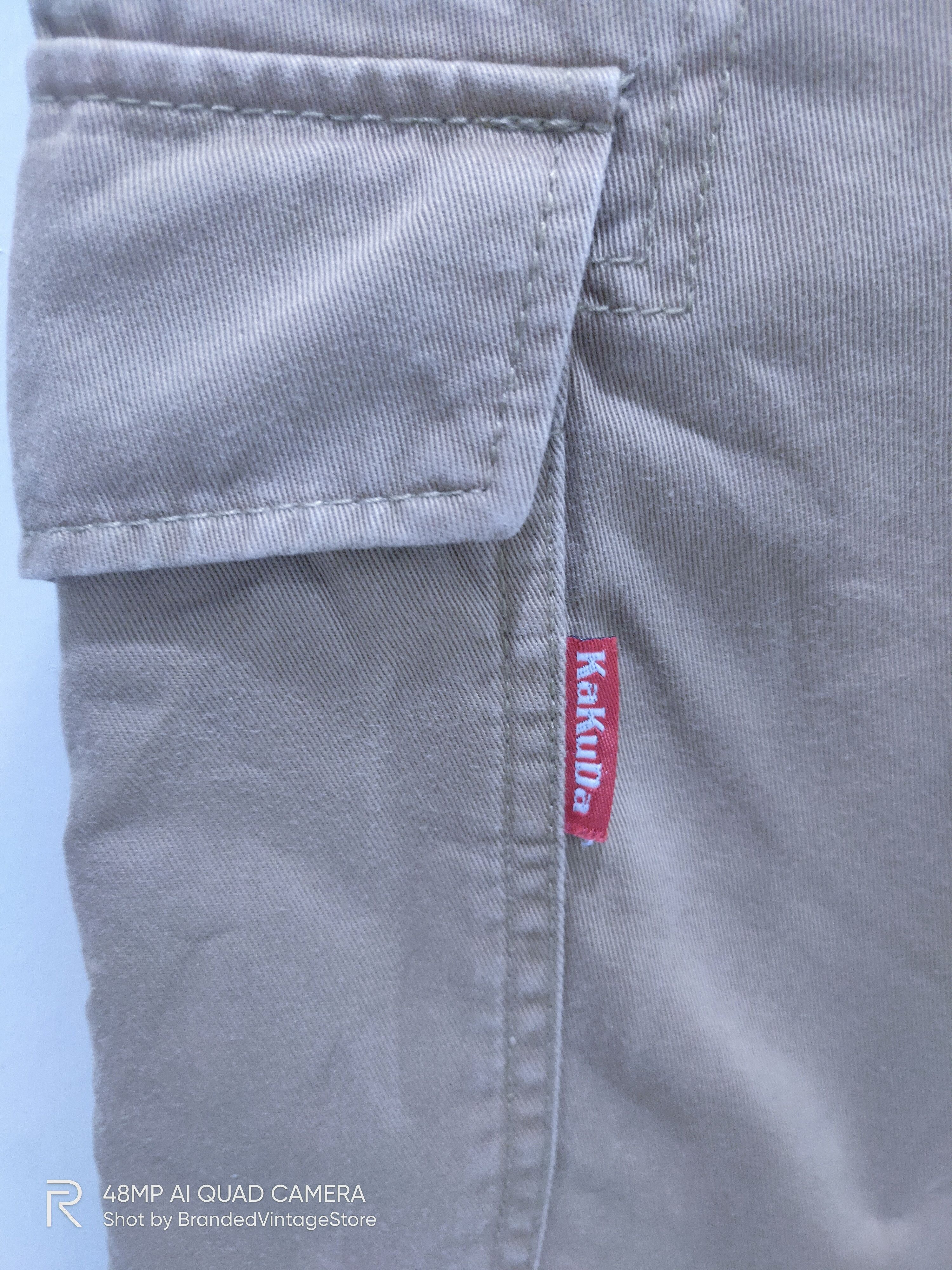 Japanese Brand XEBEC SPIRIT KAKUDA Multipocket Khaki Workwear Cargo Pants Size US 30 / EU 46 - 14 Thumbnail