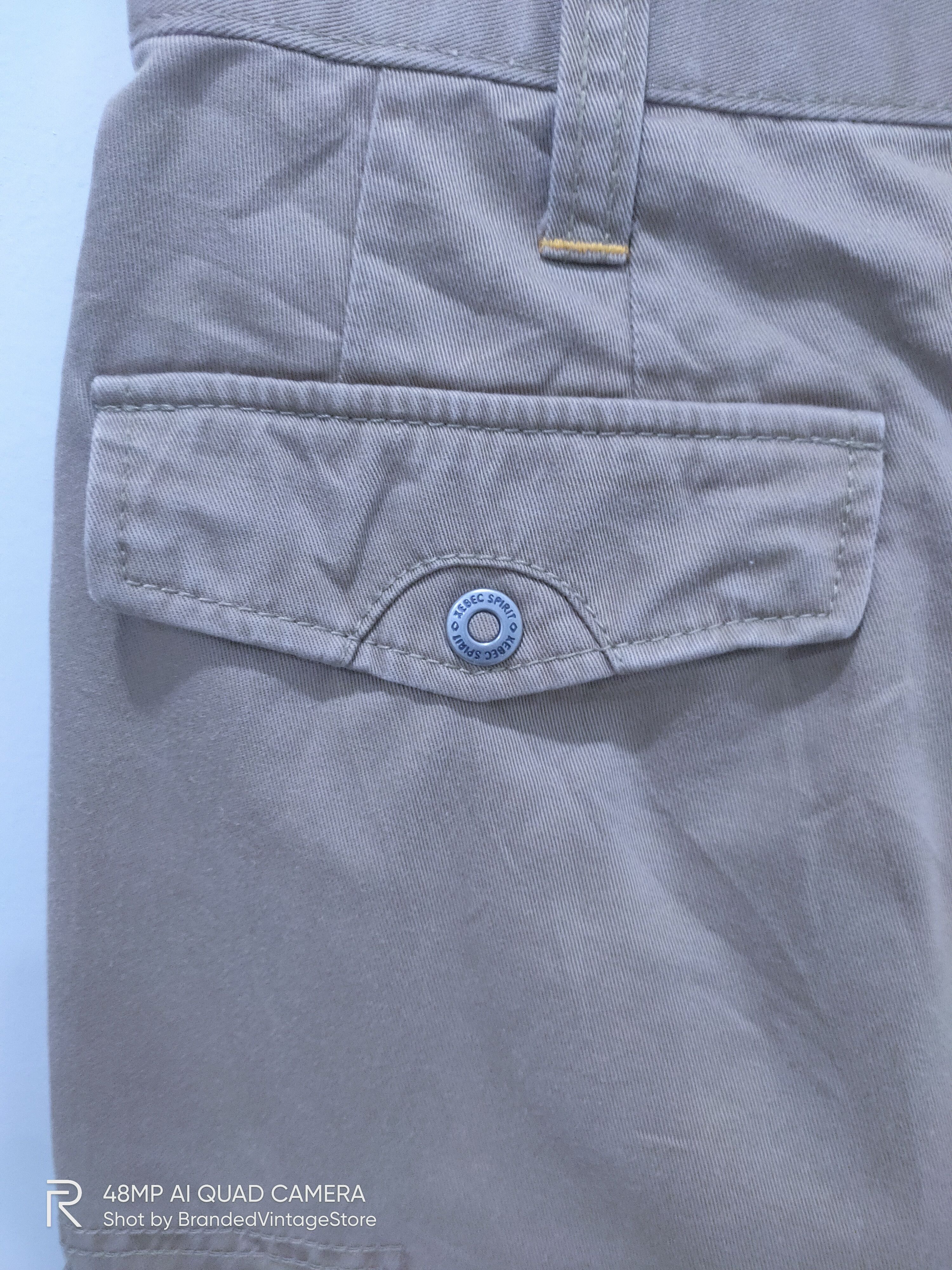 Japanese Brand XEBEC SPIRIT KAKUDA Multipocket Khaki Workwear Cargo Pants Size US 30 / EU 46 - 13 Thumbnail