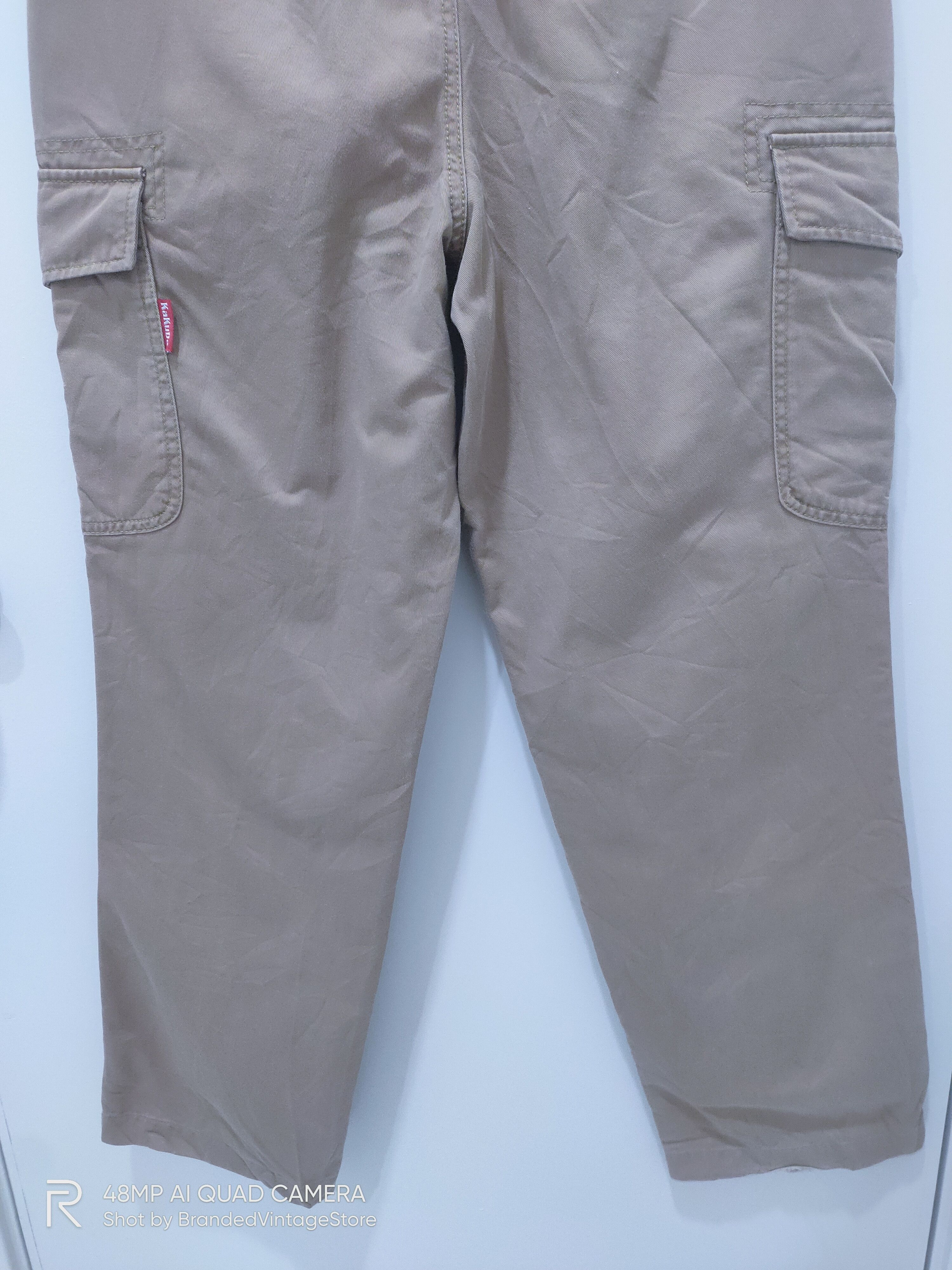 Japanese Brand XEBEC SPIRIT KAKUDA Multipocket Khaki Workwear Cargo Pants Size US 30 / EU 46 - 11 Thumbnail