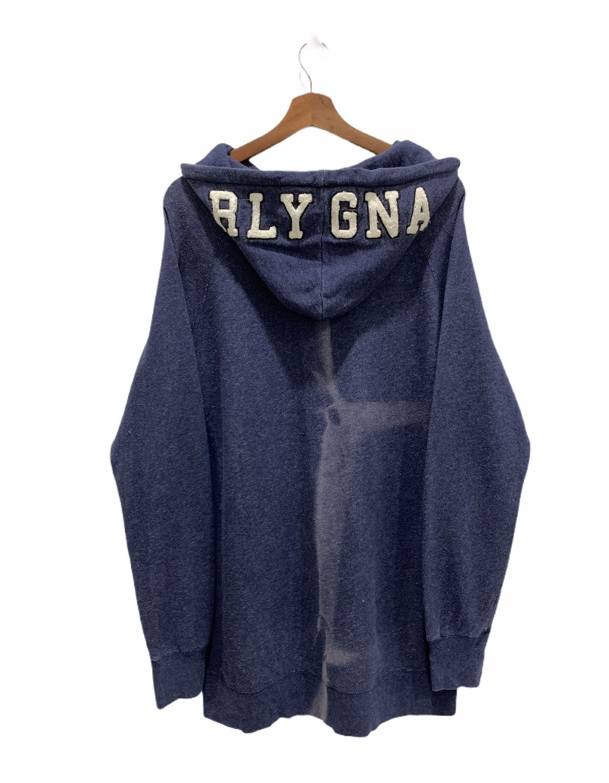 Faded Glory × Japanese Brand × The Letters RODEO CROWN Patchwork Pullover Faded Bleach Denim Hoodie Size US M / EU 48-50 / 2 - 2 Thumbnail