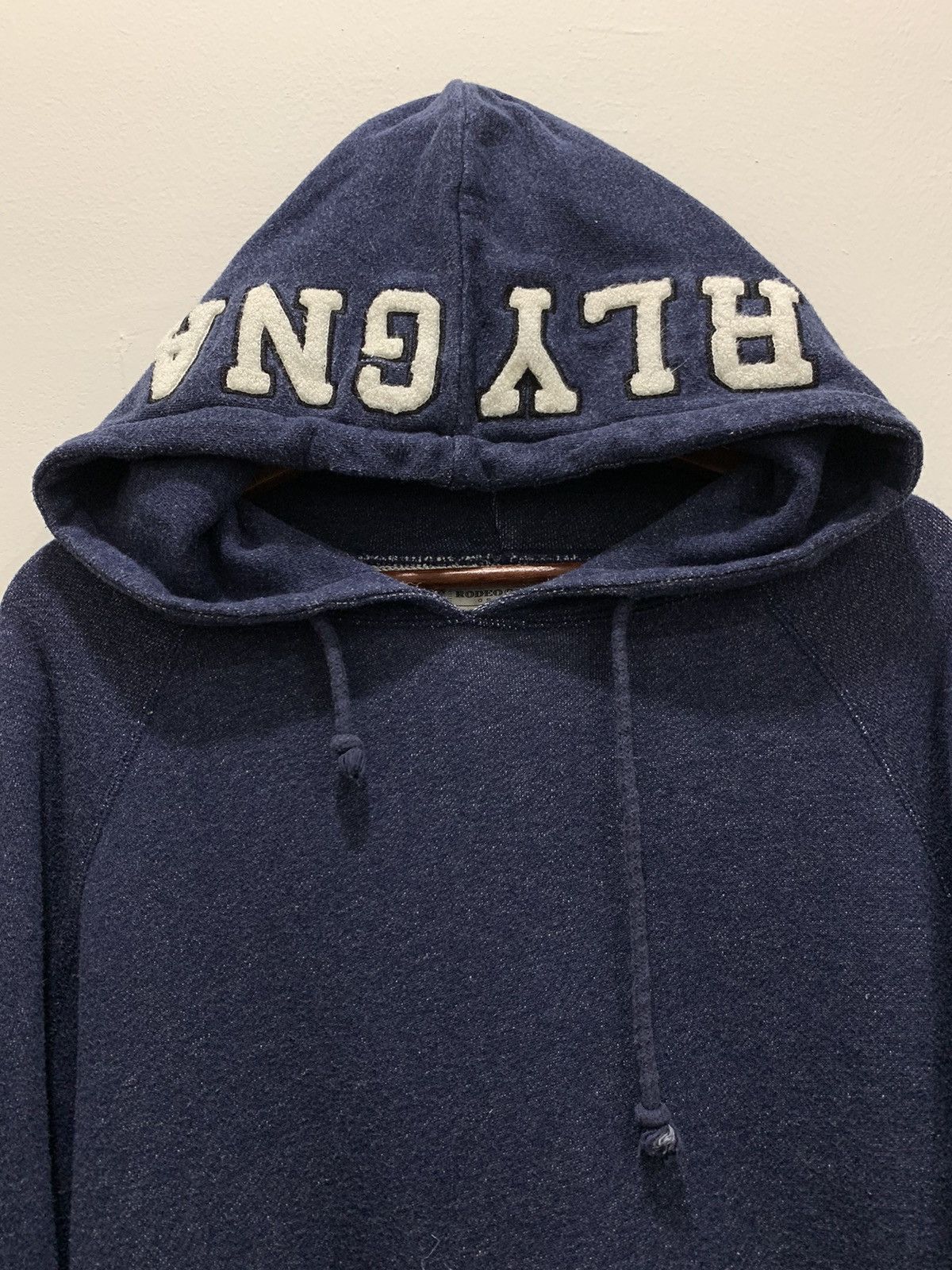 Faded Glory × Japanese Brand × The Letters RODEO CROWN Patchwork Pullover Faded Bleach Denim Hoodie Size US M / EU 48-50 / 2 - 6 Thumbnail