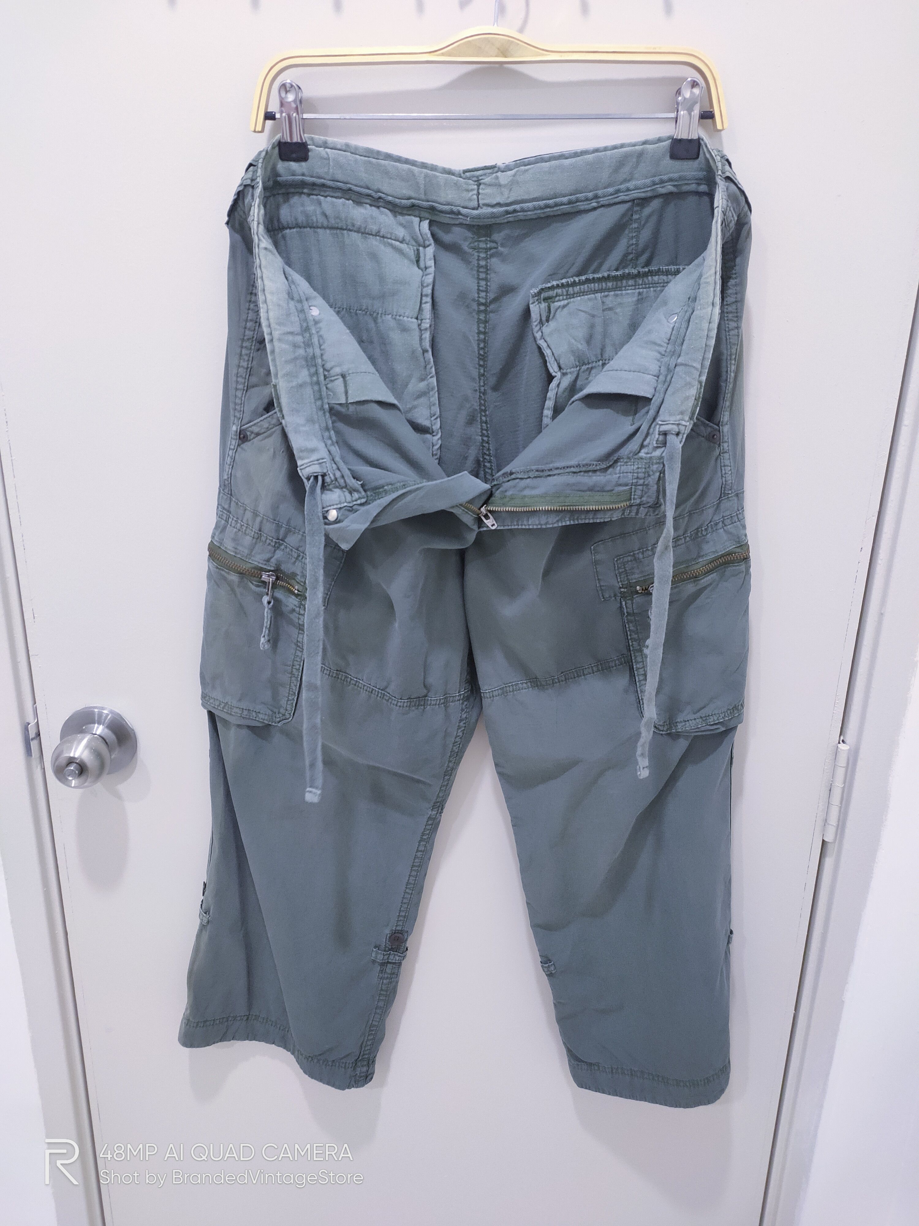 Designer × Japanese Brand × Seditionaries JAPANESE BRAND Bondage Fashion Punk Style Crop Cargo Pants Size US 36 / EU 52 - 18 Thumbnail