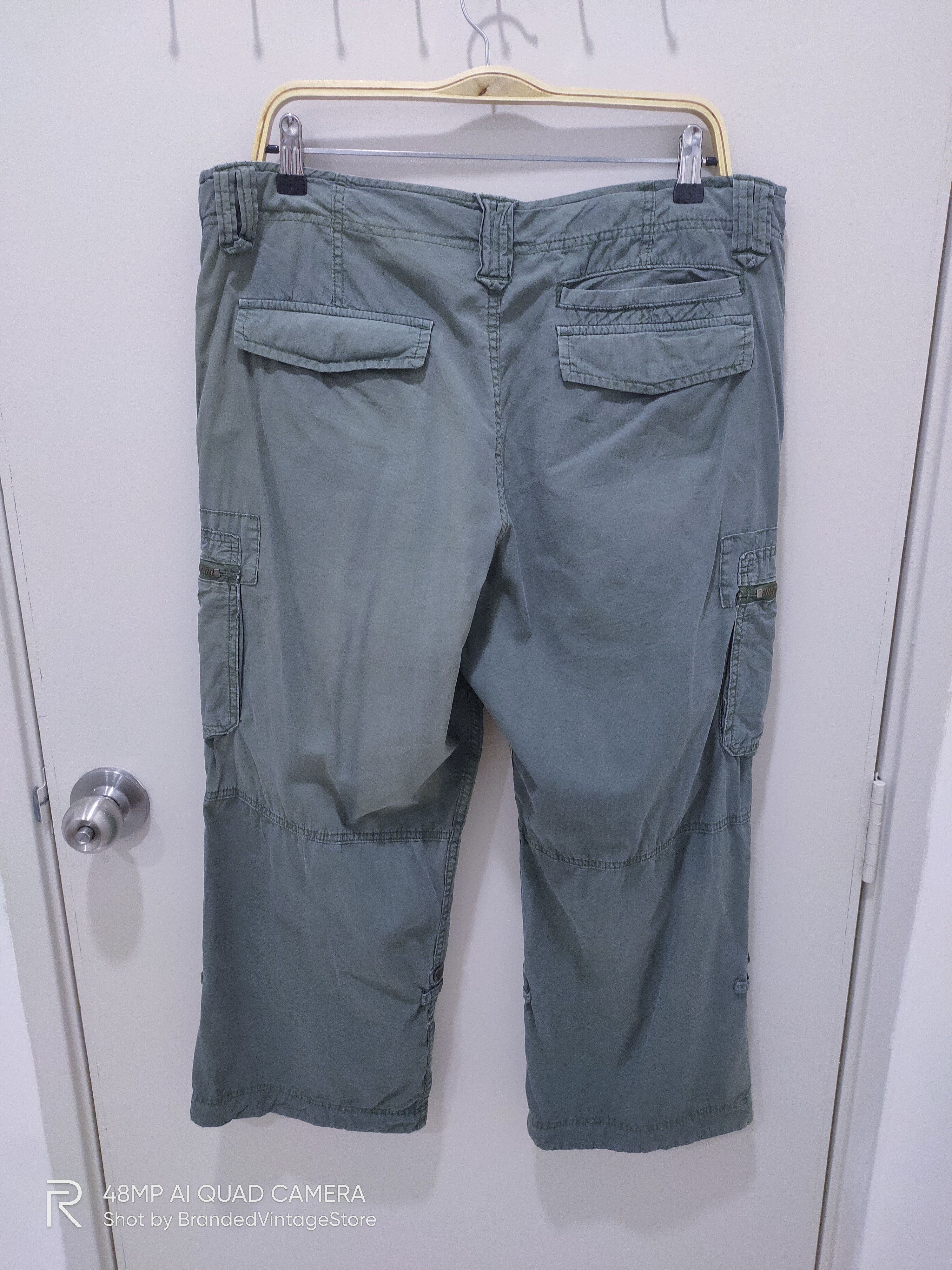 Designer × Japanese Brand × Seditionaries JAPANESE BRAND Bondage Fashion Punk Style Crop Cargo Pants Size US 36 / EU 52 - 2 Thumbnail