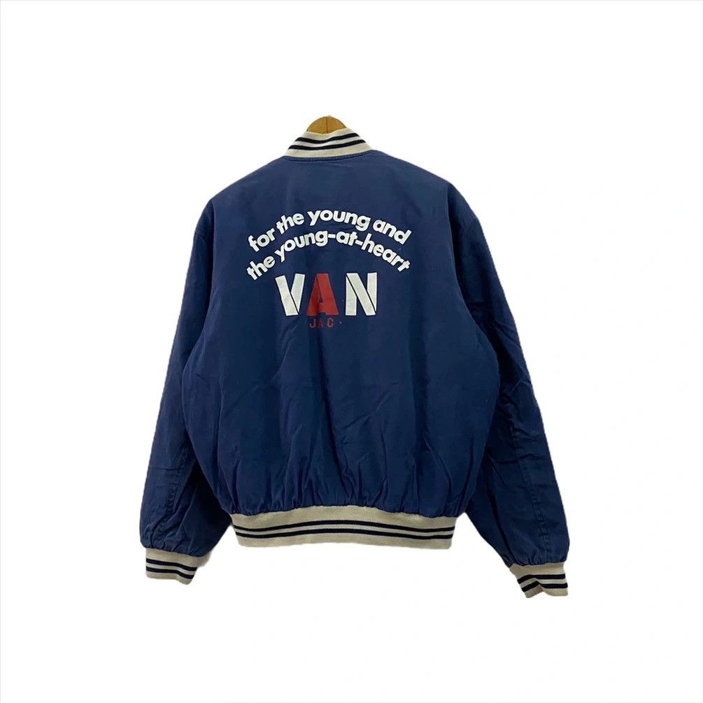 Japanese Brand × Vintage FOR THE YOUNG SUN FADDED VAN VARSITY JACKET Size US M / EU 48-50 / 2 - 3 Thumbnail