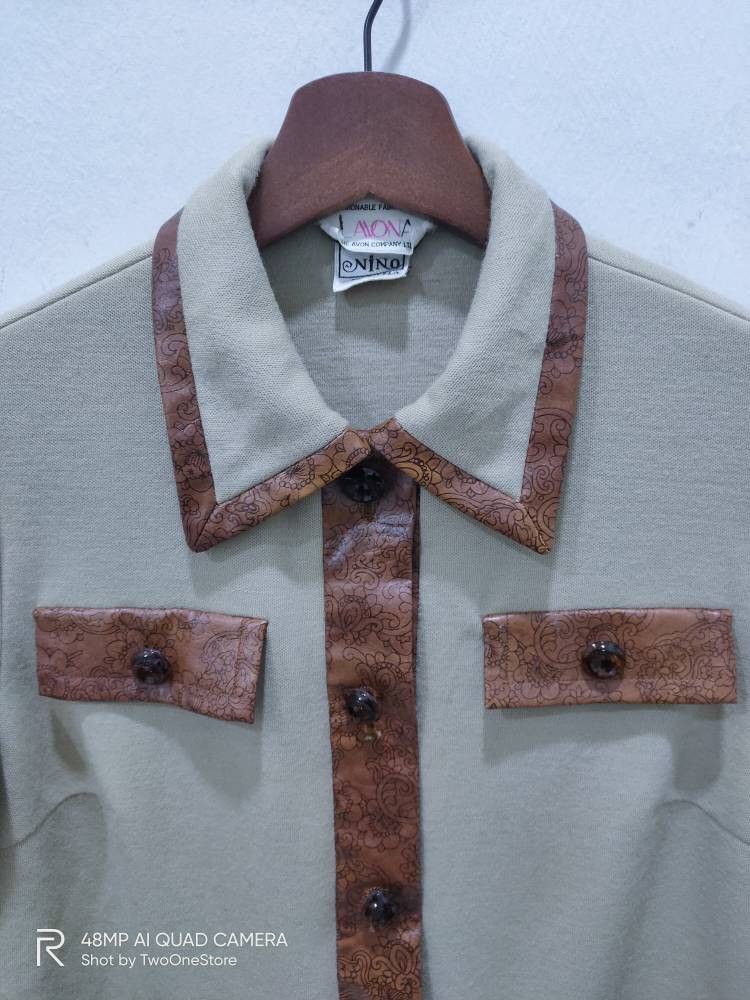 Other LAVONA Leather Flora Multipocket Button Up Chore Jacket Art Size S / US 4 / IT 40 - 9 Thumbnail