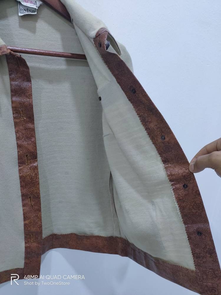 Other LAVONA Leather Flora Multipocket Button Up Chore Jacket Art Size S / US 4 / IT 40 - 2 Thumbnail
