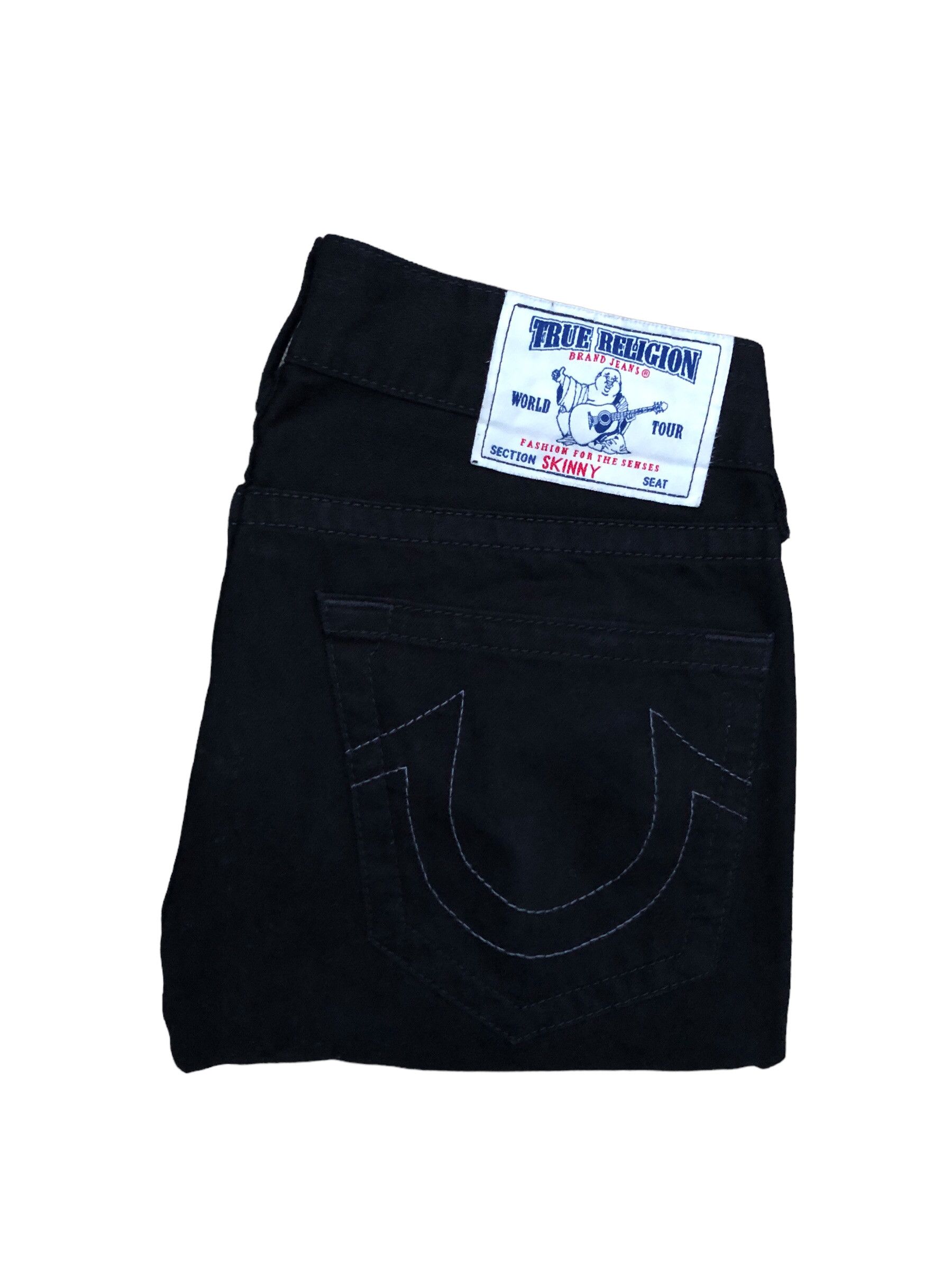 Vintage True Religion Jeans Size 32 SKINNY Black