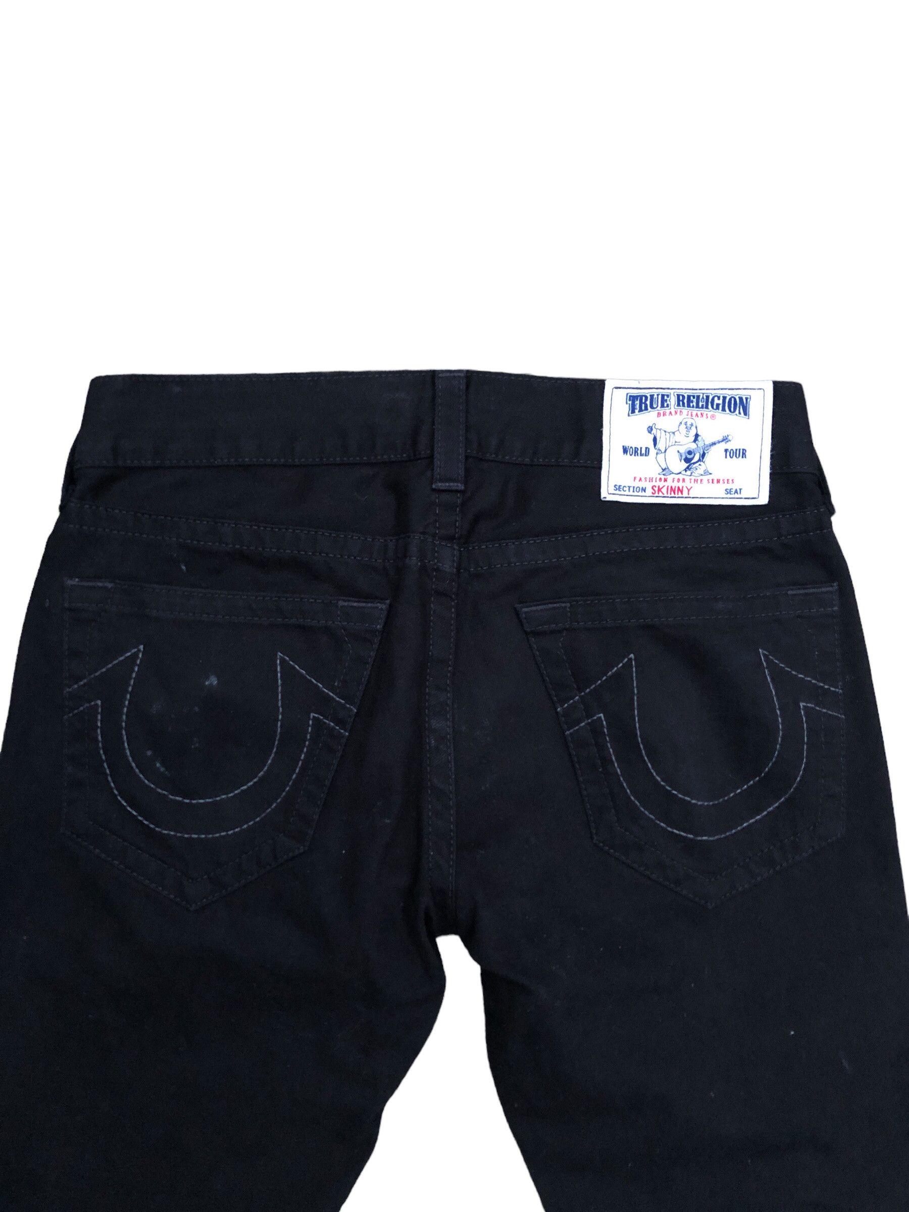 True Religion × Vintage Vintage True Religion Jeans Size 32 SKINNY Black Size US 32 / EU 48 - 3 Thumbnail