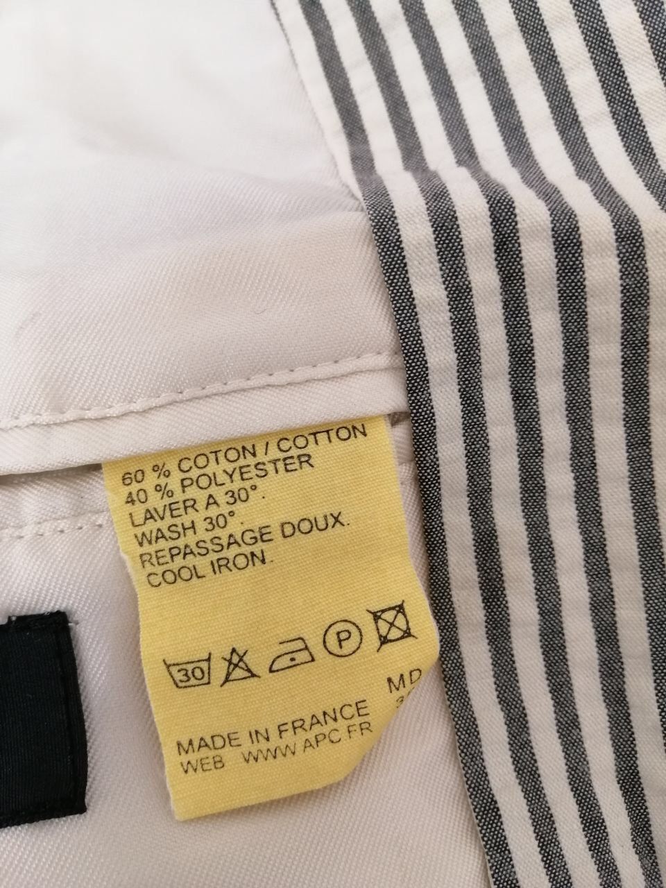 A.P.C. A.P.C. Stripe Suit Jacket Wash And Wear Nice Design Size US S / EU 44-46 / 1 - 8 Thumbnail