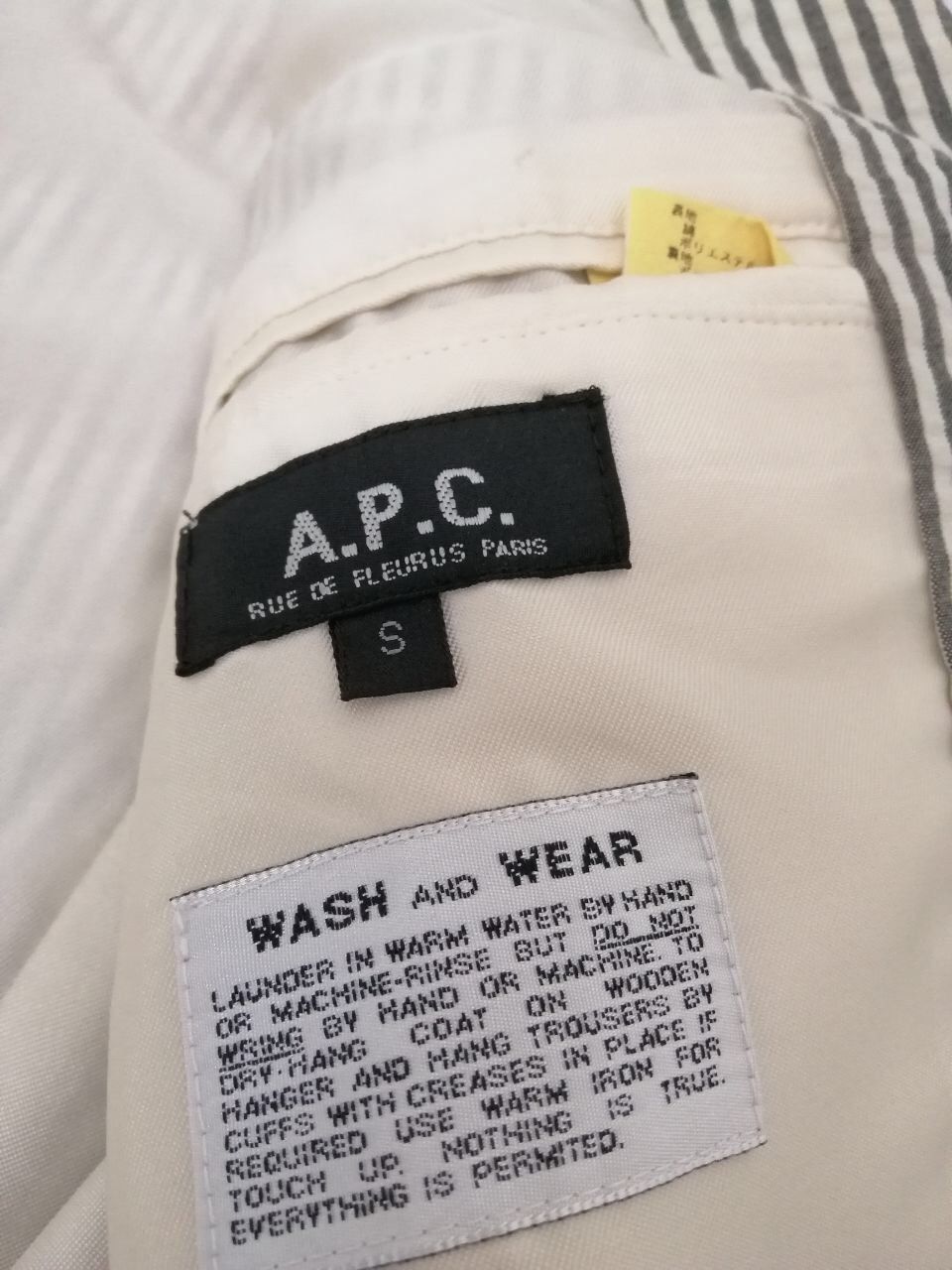 A.P.C. A.P.C. Stripe Suit Jacket Wash And Wear Nice Design Size US S / EU 44-46 / 1 - 3 Thumbnail