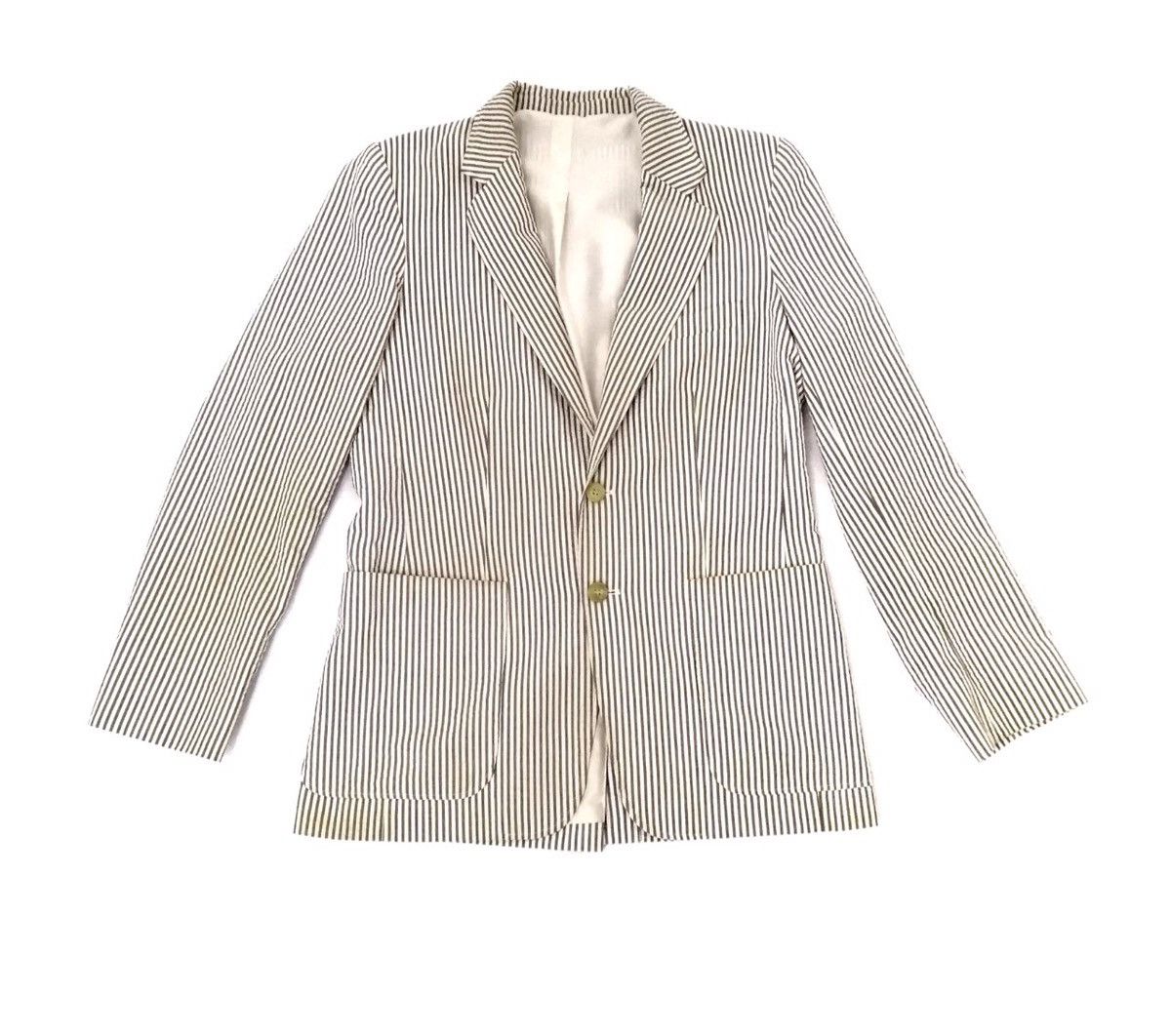 A.P.C. A.P.C. Stripe Suit Jacket Wash And Wear Nice Design Size US S / EU 44-46 / 1 - 1 Thumbnail