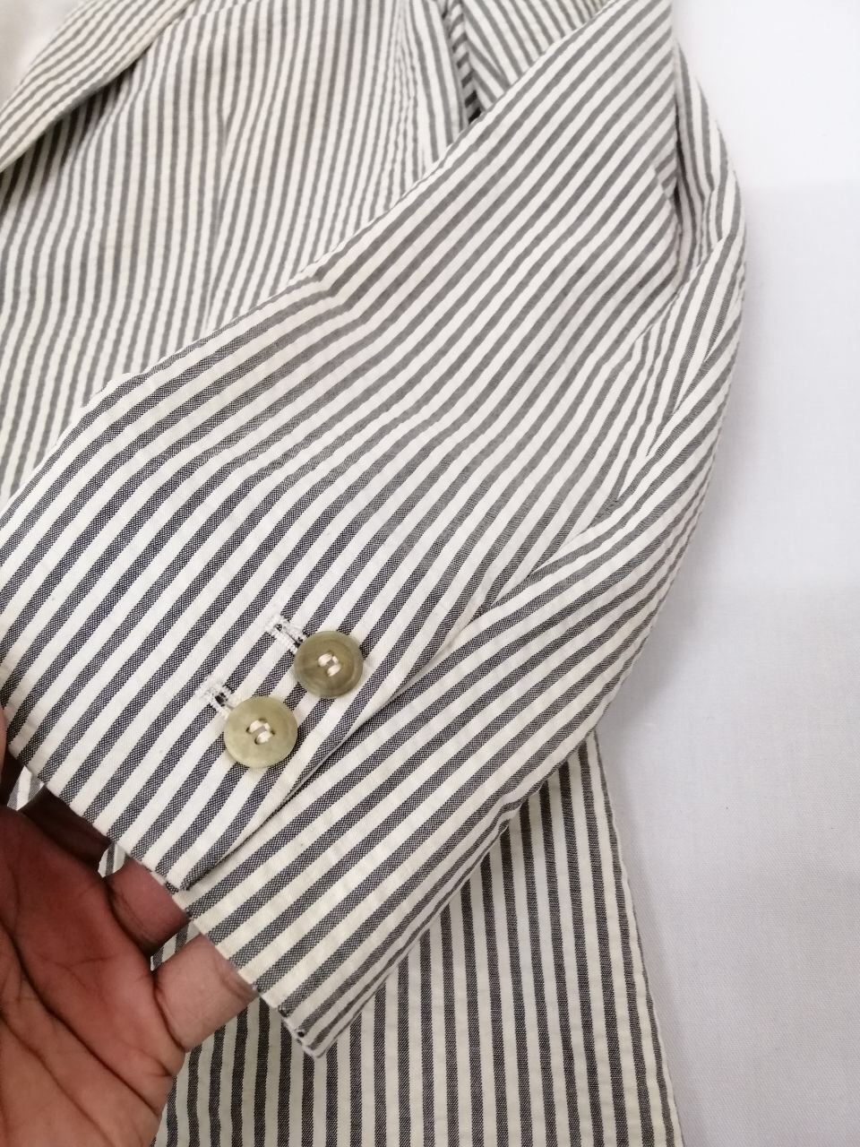A.P.C. A.P.C. Stripe Suit Jacket Wash And Wear Nice Design Size US S / EU 44-46 / 1 - 7 Thumbnail