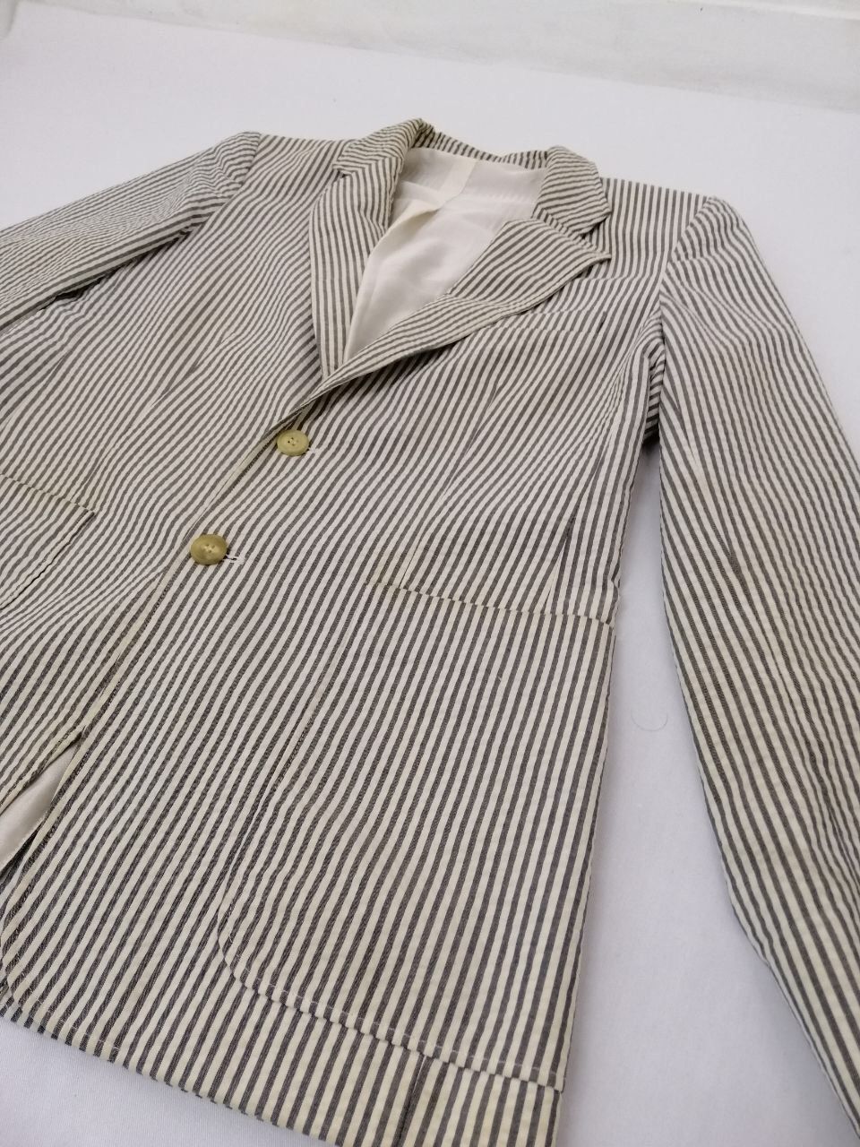 A.P.C. A.P.C. Stripe Suit Jacket Wash And Wear Nice Design Size US S / EU 44-46 / 1 - 4 Thumbnail