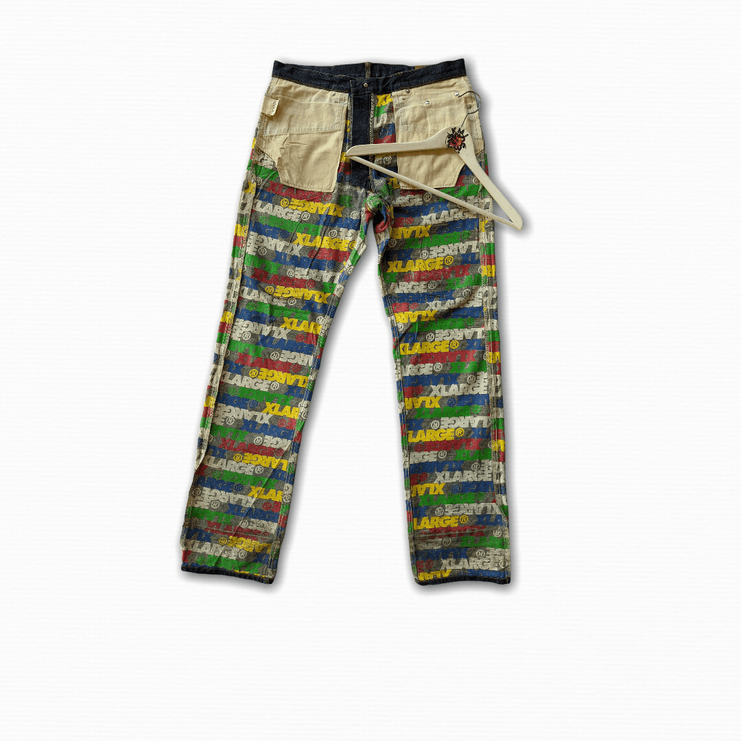 Xlarge Distressed fullprint XLarge jeans/Number (N)ine Size US 34 / EU 50 - 1 Thumbnail