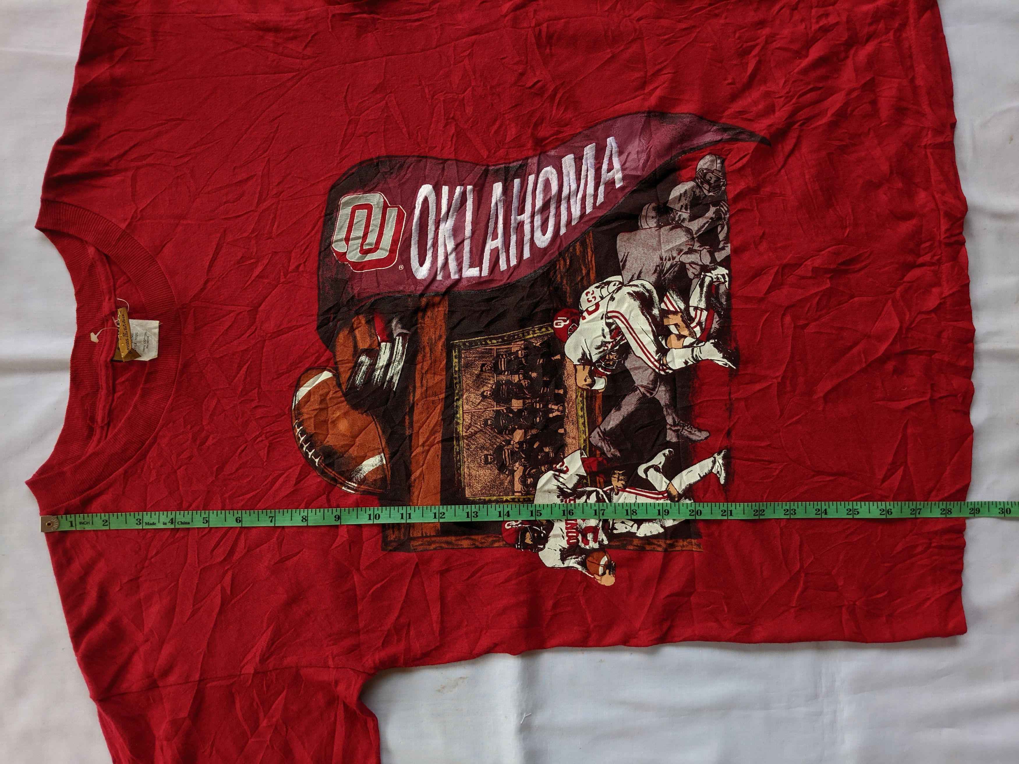 MLB × NFL × Vintage Vintage 90s Sooners Oklahoma NFL team big print Size US M / EU 48-50 / 2 - 6 Thumbnail