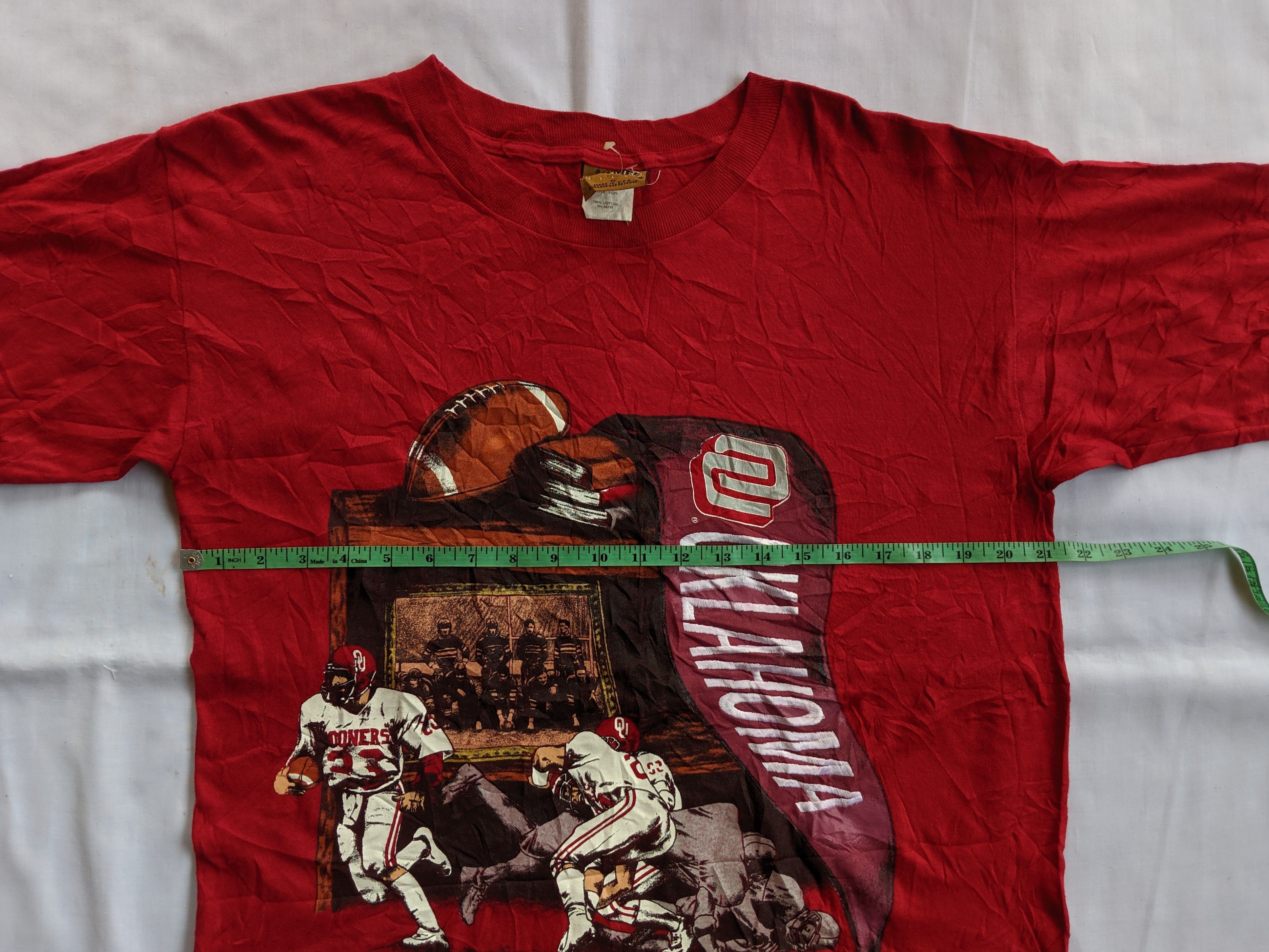 MLB × NFL × Vintage Vintage 90s Sooners Oklahoma NFL team big print Size US M / EU 48-50 / 2 - 5 Thumbnail