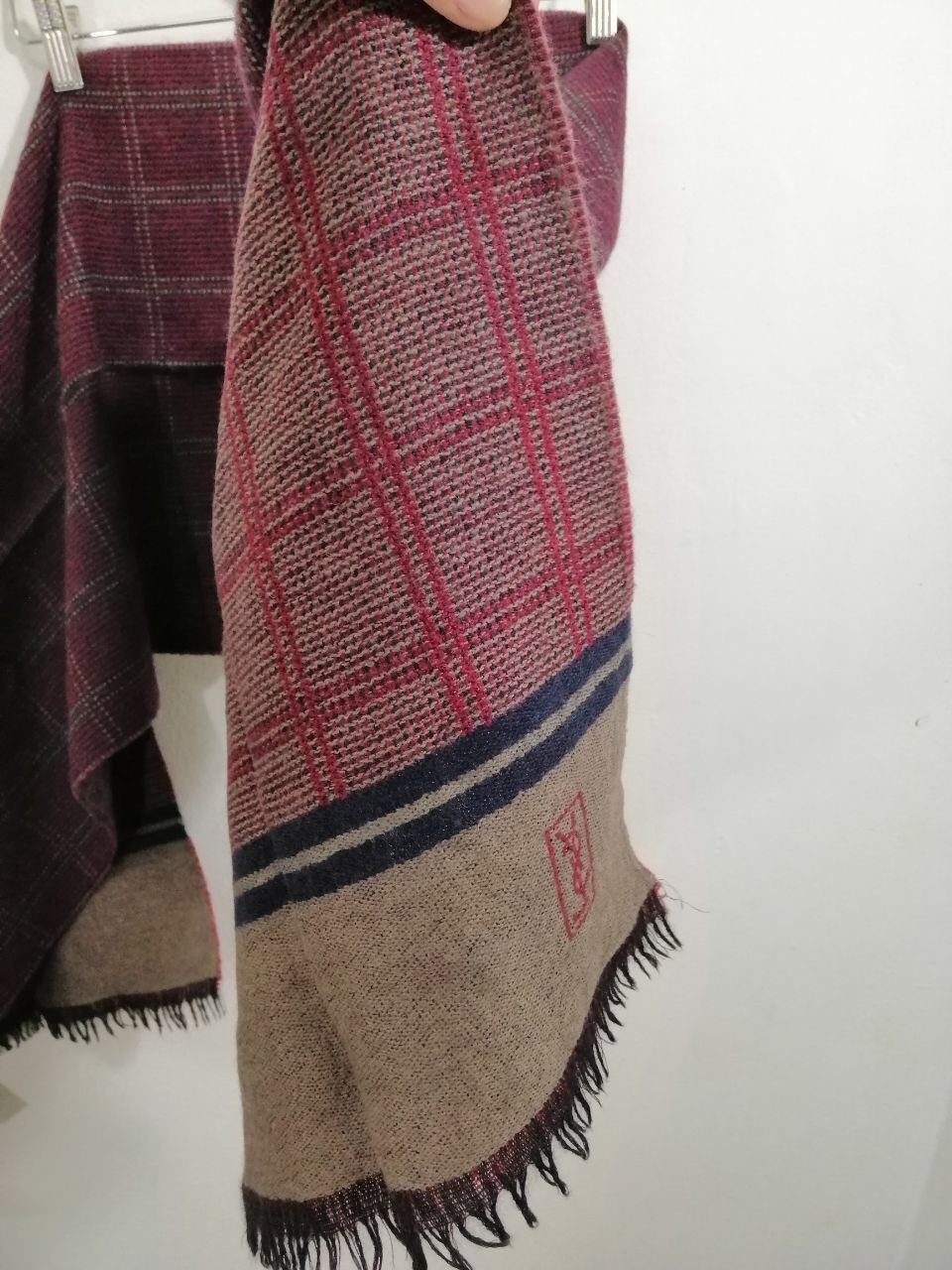 Saint Laurent Paris × Yves Saint Laurent Vintage Made West Germany YSL Scarf Small Logo Design Size ONE SIZE - 4 Thumbnail