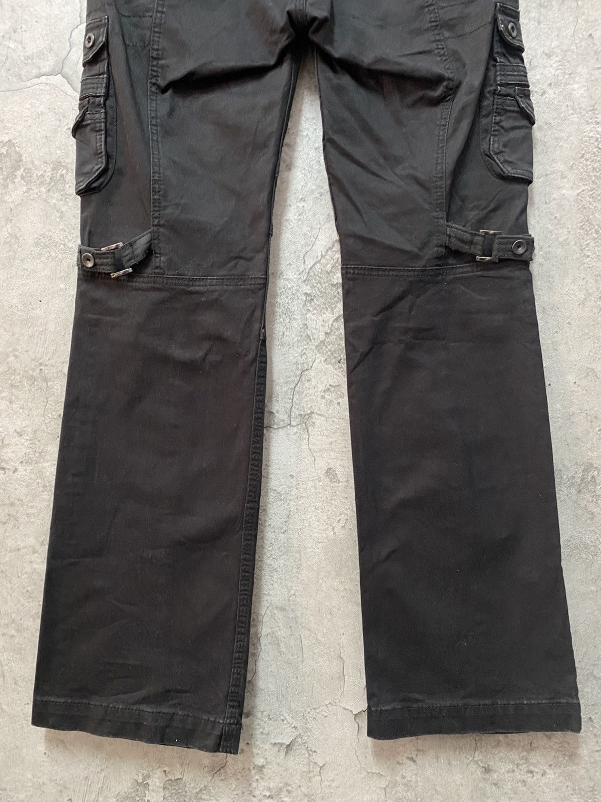 Designer × HIDEAWAYS × Japanese Brand Hideaways Japan Tactical Bondage Utility Flared Cargo Pants Size US 31 - 13 Thumbnail