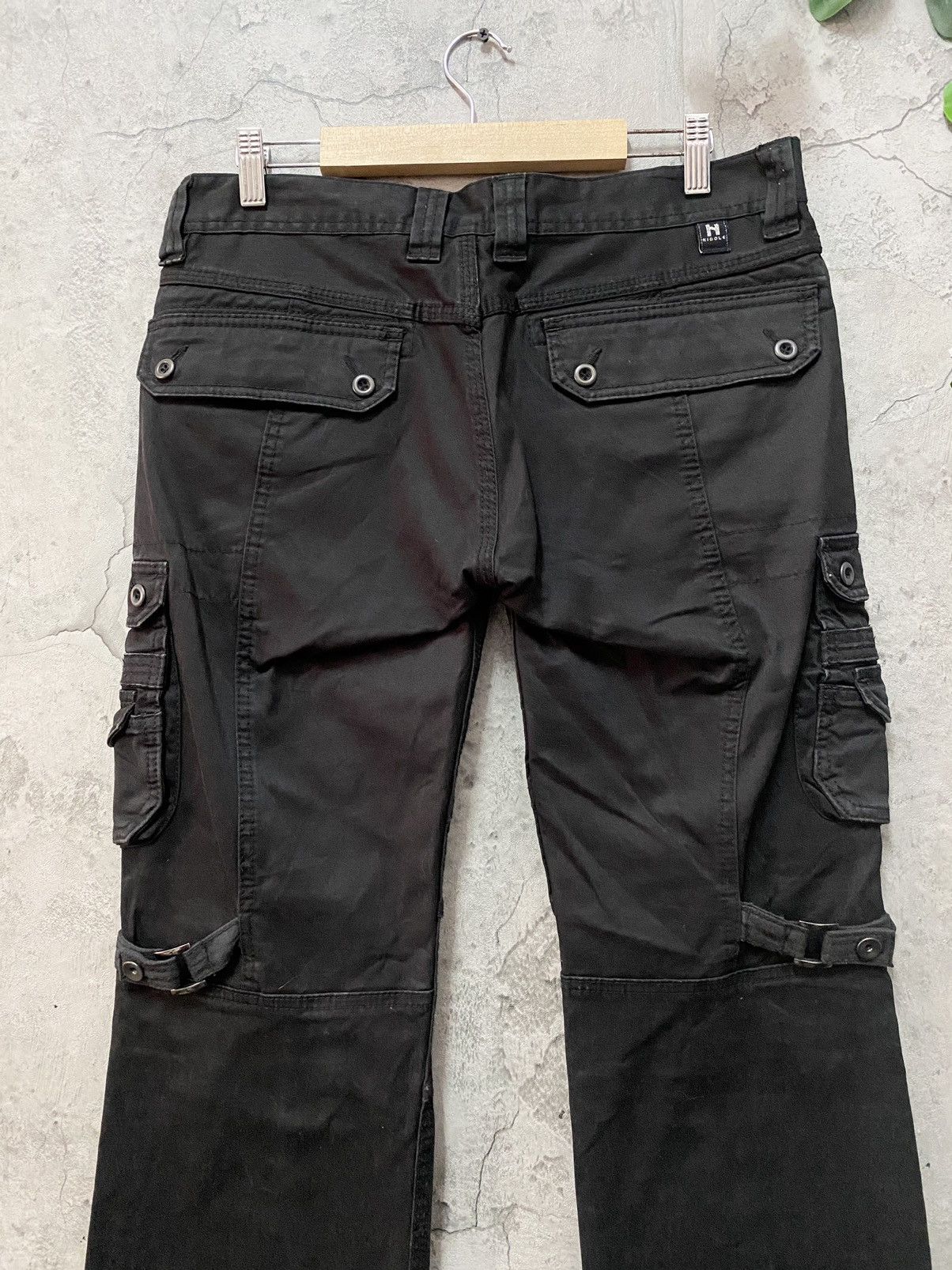 Designer × HIDEAWAYS × Japanese Brand Hideaways Japan Tactical Bondage Utility Flared Cargo Pants Size US 31 - 11 Thumbnail