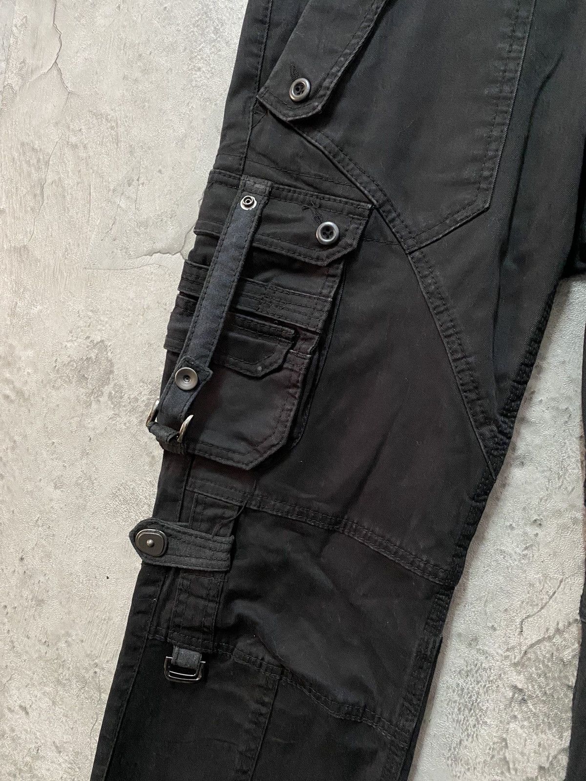 Designer × HIDEAWAYS × Japanese Brand Hideaways Japan Tactical Bondage Utility Flared Cargo Pants Size US 31 - 7 Thumbnail