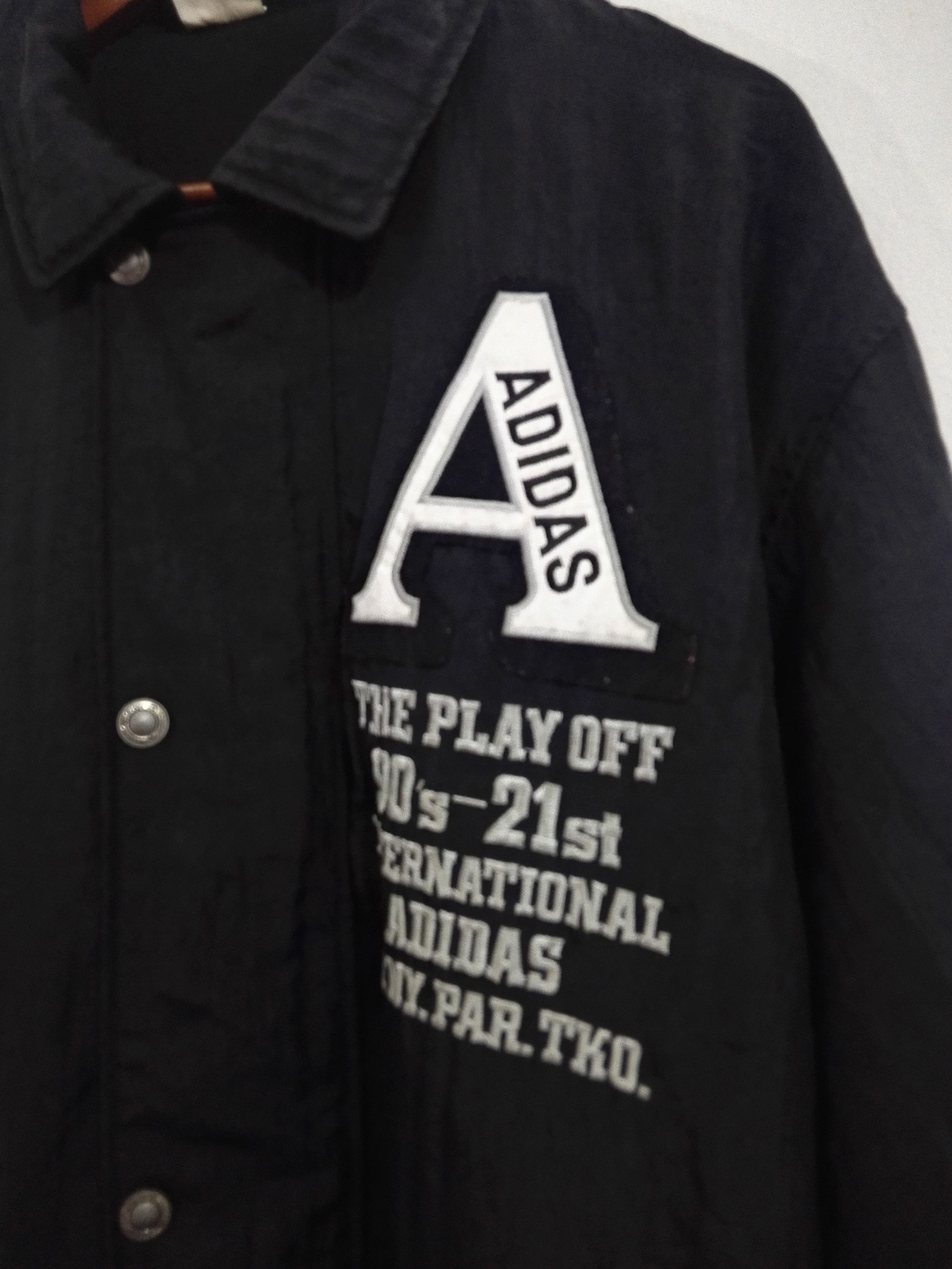 Adidas × Vintage Vintage 90s Adidas Parka Design A Logo Design 11 Size US L / EU 52-54 / 3 - 2 Thumbnail