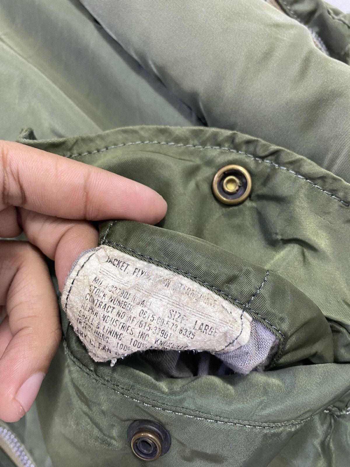 Alpha Industries Vintage Alpha Industries MA1 Bomber Jacket Riversible Design Size US L / EU 52-54 / 3 - 7 Thumbnail