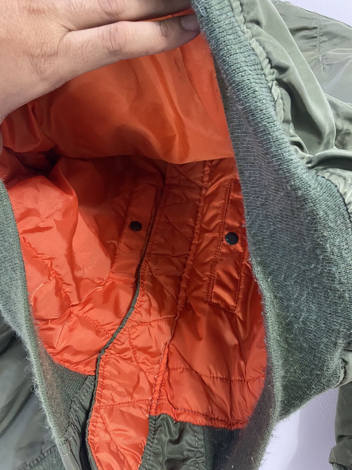 Alpha Industries Vintage Alpha Industries MA1 Bomber Jacket Riversible Design Size US L / EU 52-54 / 3 - 8 Thumbnail