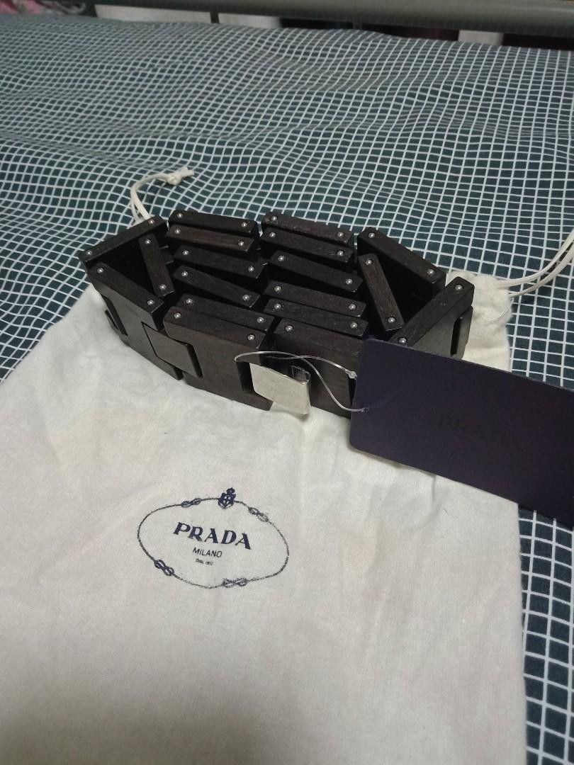 Prada Prada wooden belt Size ONE SIZE - 4 Thumbnail