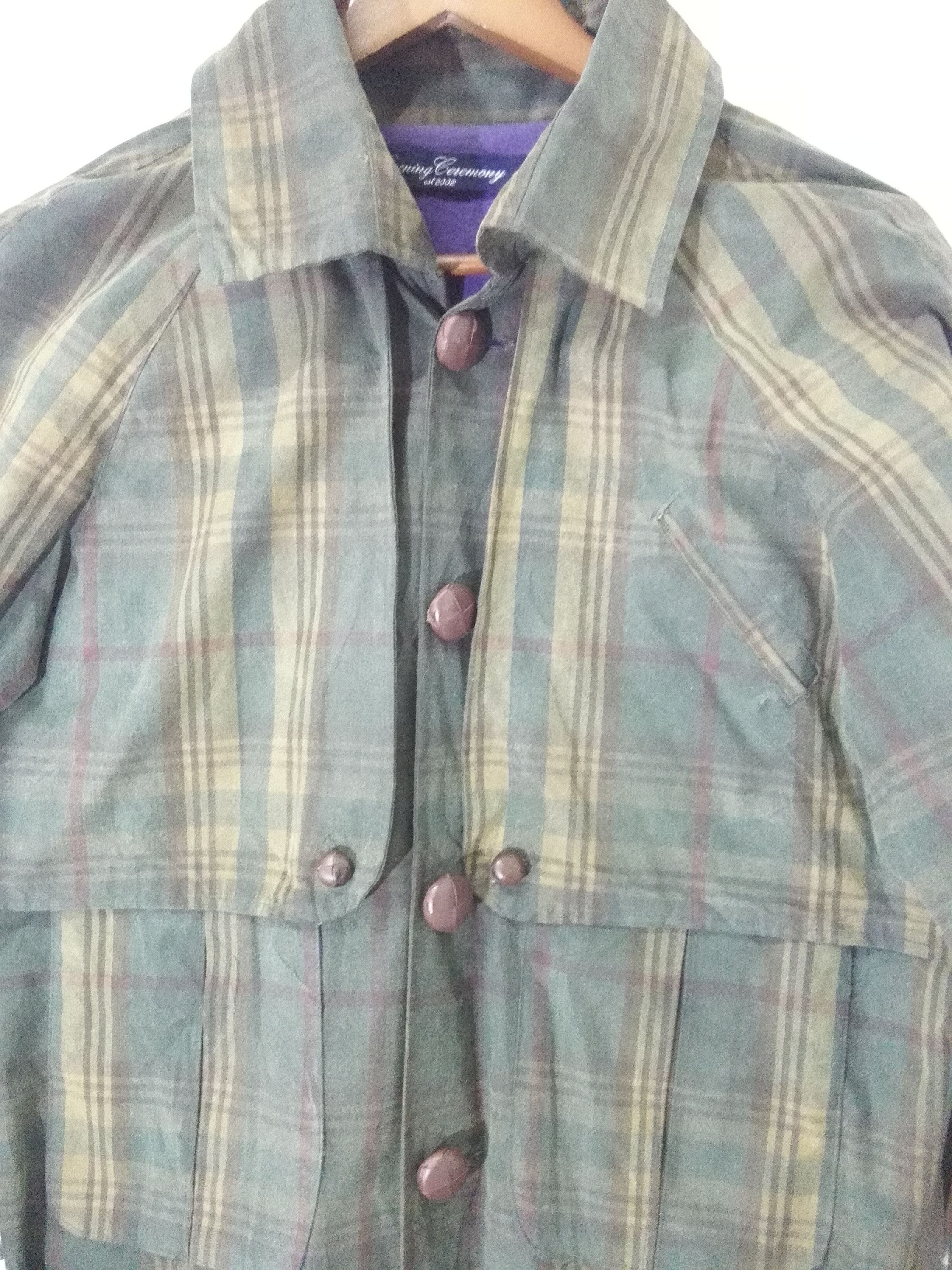 Opening Ceremony Opening Ceremony waxed Jacket Plaid Design Made In Usa 6 Size US S / EU 44-46 / 1 - 8 Thumbnail