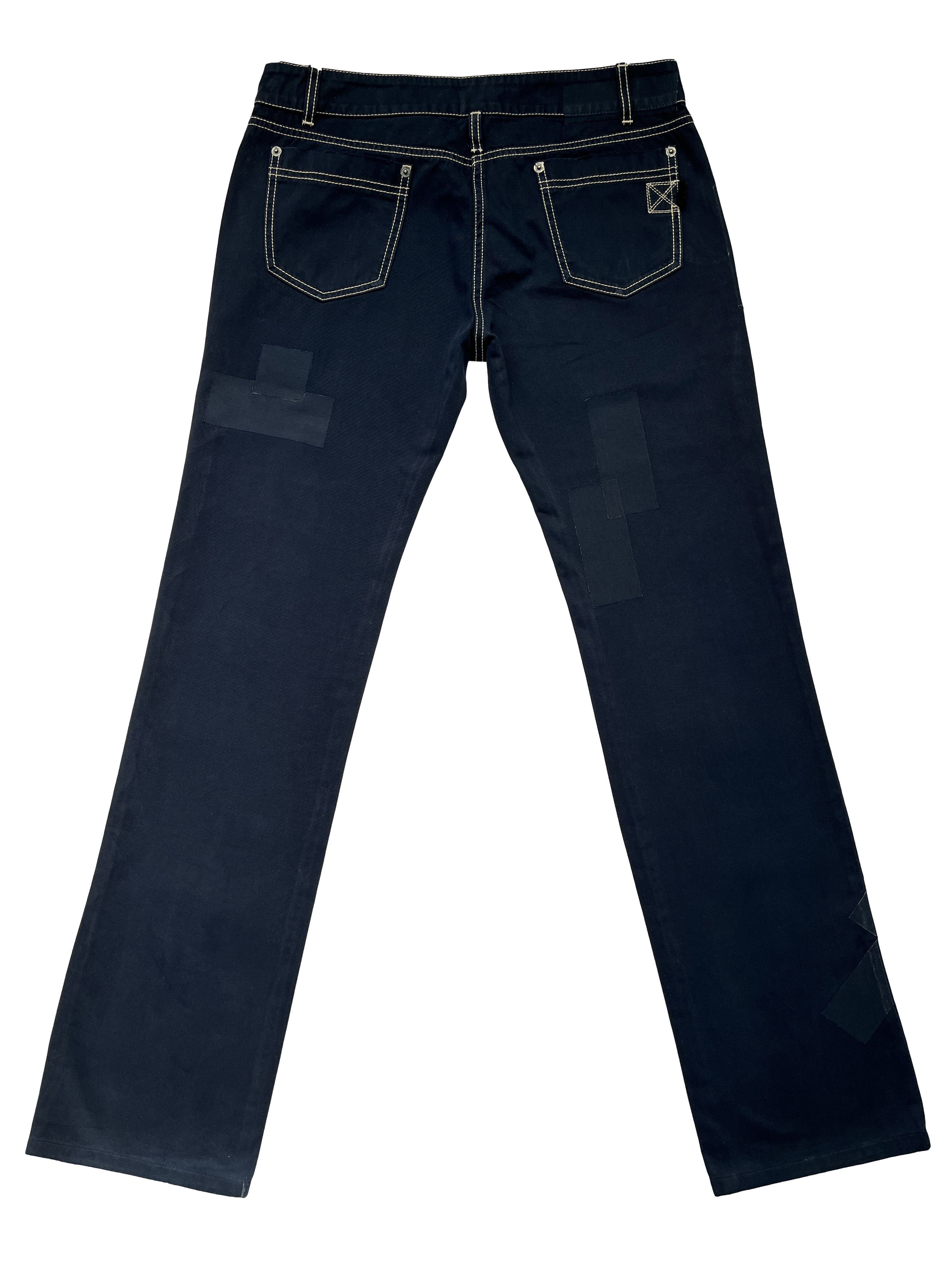 Dior ⚡️QUICK SALE⚡️2006 Dior John Galliano Navy Jeans Pants Size 30" / US 8 / IT 44 - 2 Thumbnail