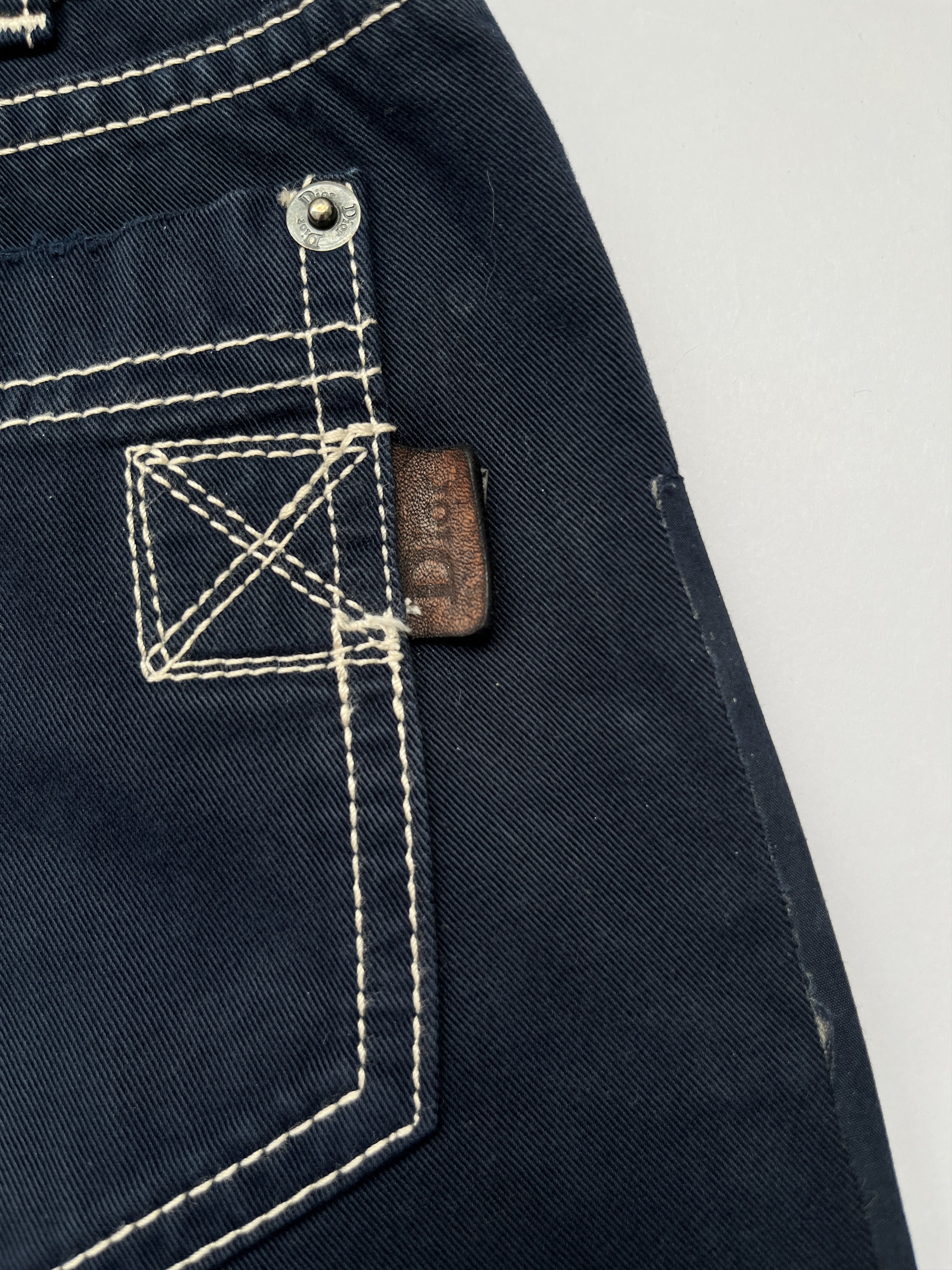 Dior ⚡️QUICK SALE⚡️2006 Dior John Galliano Navy Jeans Pants Size 30" / US 8 / IT 44 - 4 Thumbnail