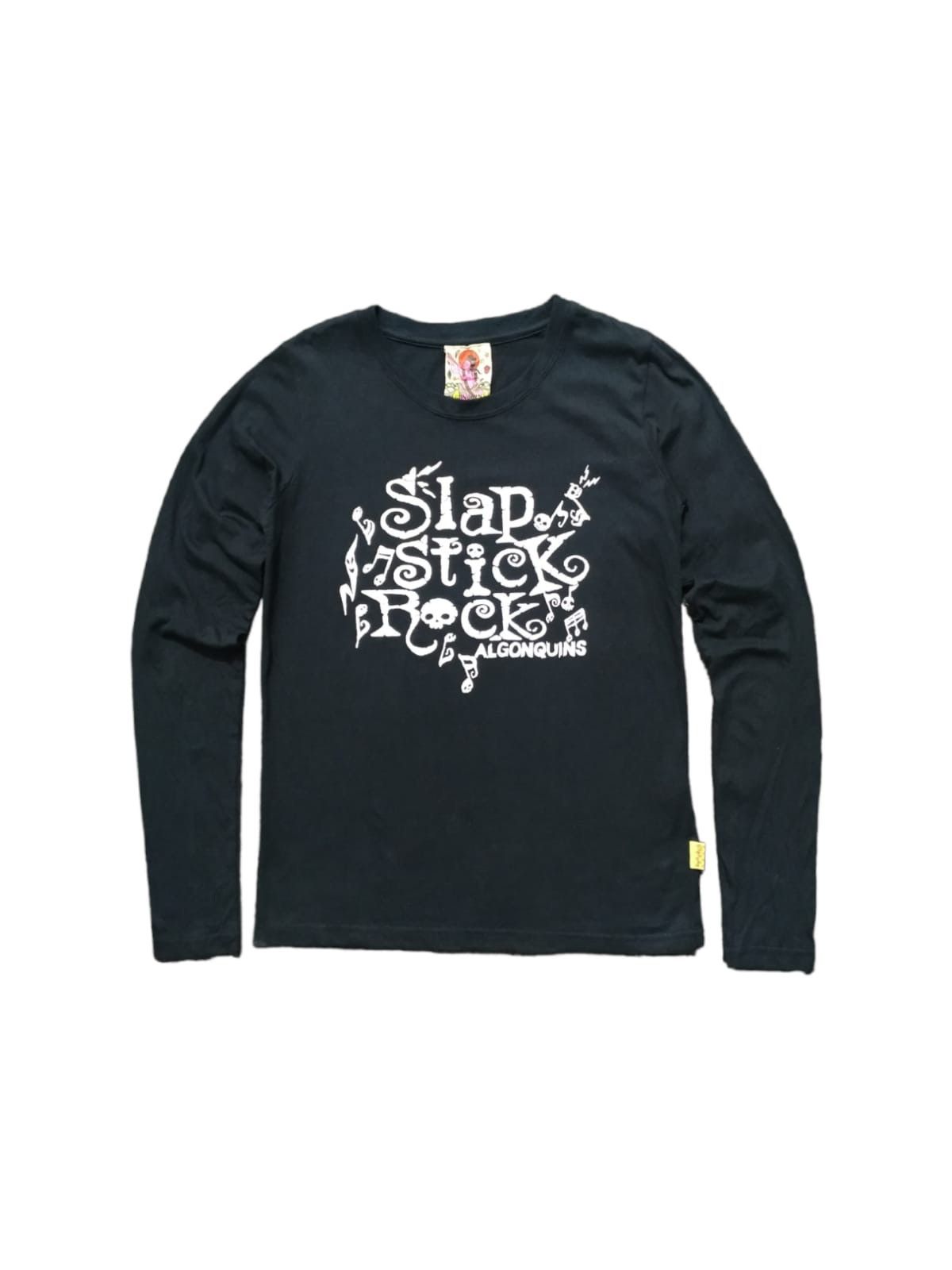 image of Avant Garde x If Six Was Nine Algonquins Slap Stick Rock Long Sleeve Gothic Tops in Black (Size Sma