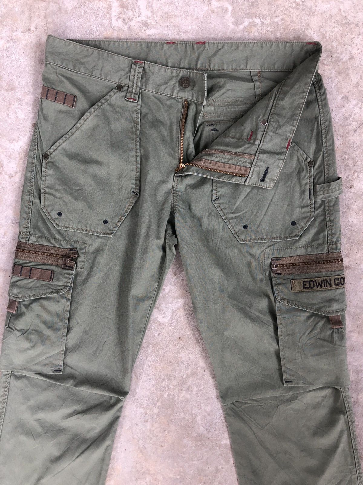 Edwin Japanese Edwin Flared Pants Cargo Pants Tactical Multipocket Size US 34 / EU 50 - 3 Thumbnail