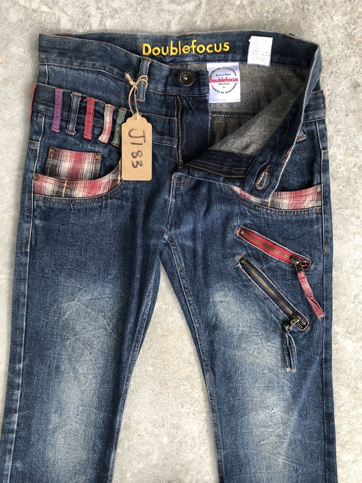 Hysteric Glamour Japanese Double Focus Double Waist Distressed Jeans Size US 31 - 7 Thumbnail