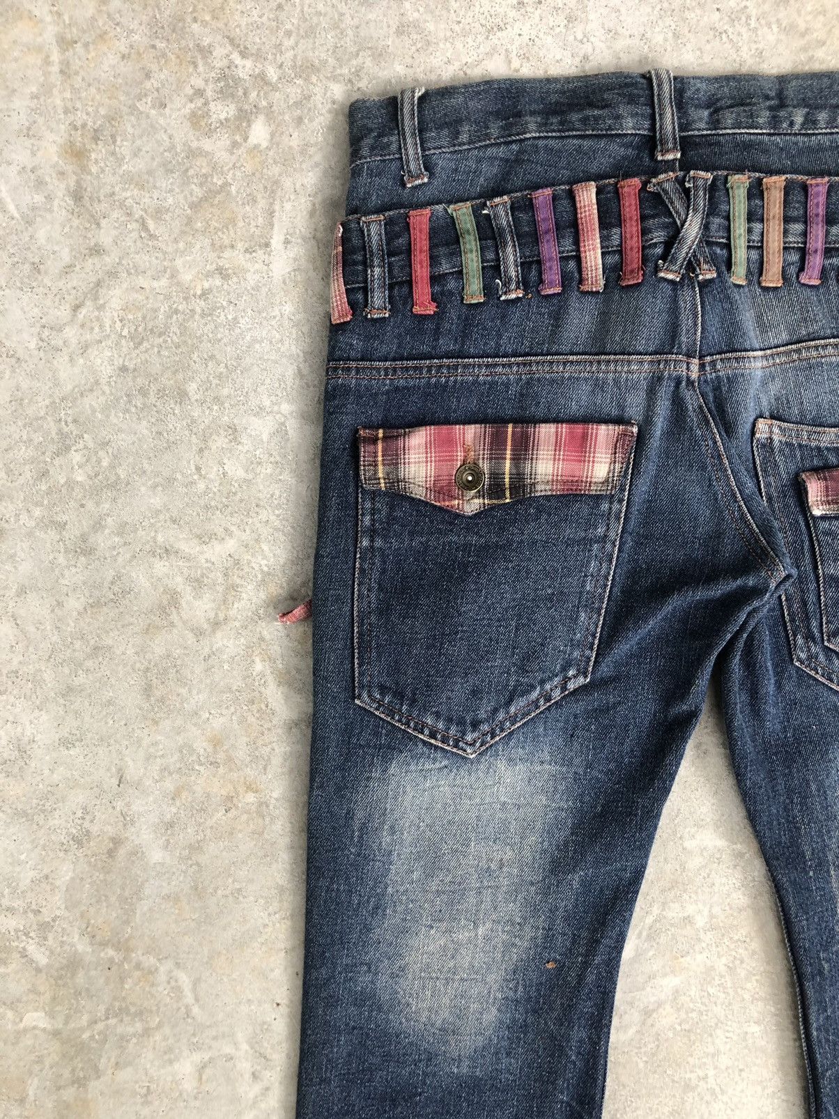 Hysteric Glamour Japanese Double Focus Double Waist Distressed Jeans Size US 31 - 10 Thumbnail