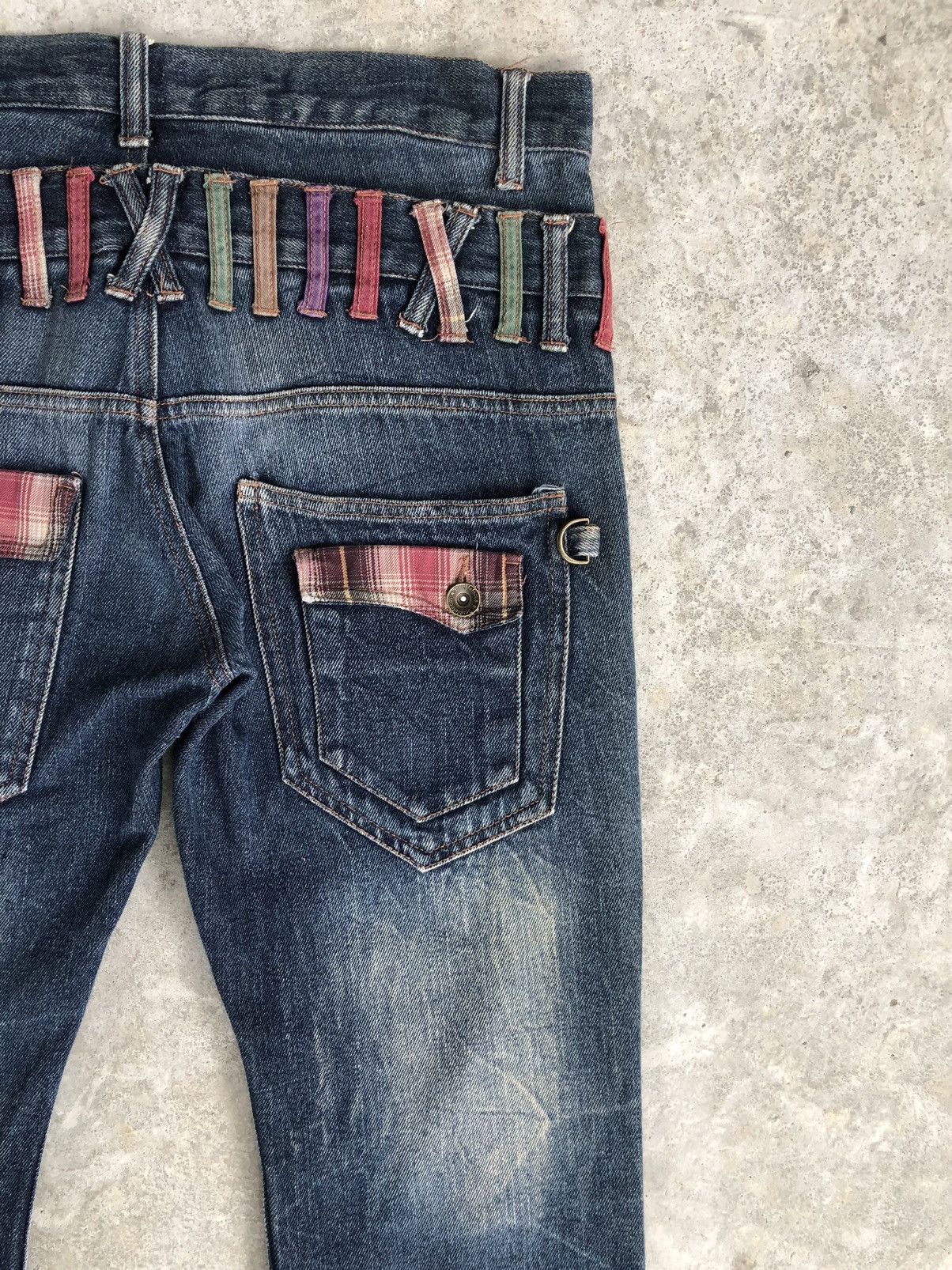 Hysteric Glamour Japanese Double Focus Double Waist Distressed Jeans Size US 31 - 11 Thumbnail