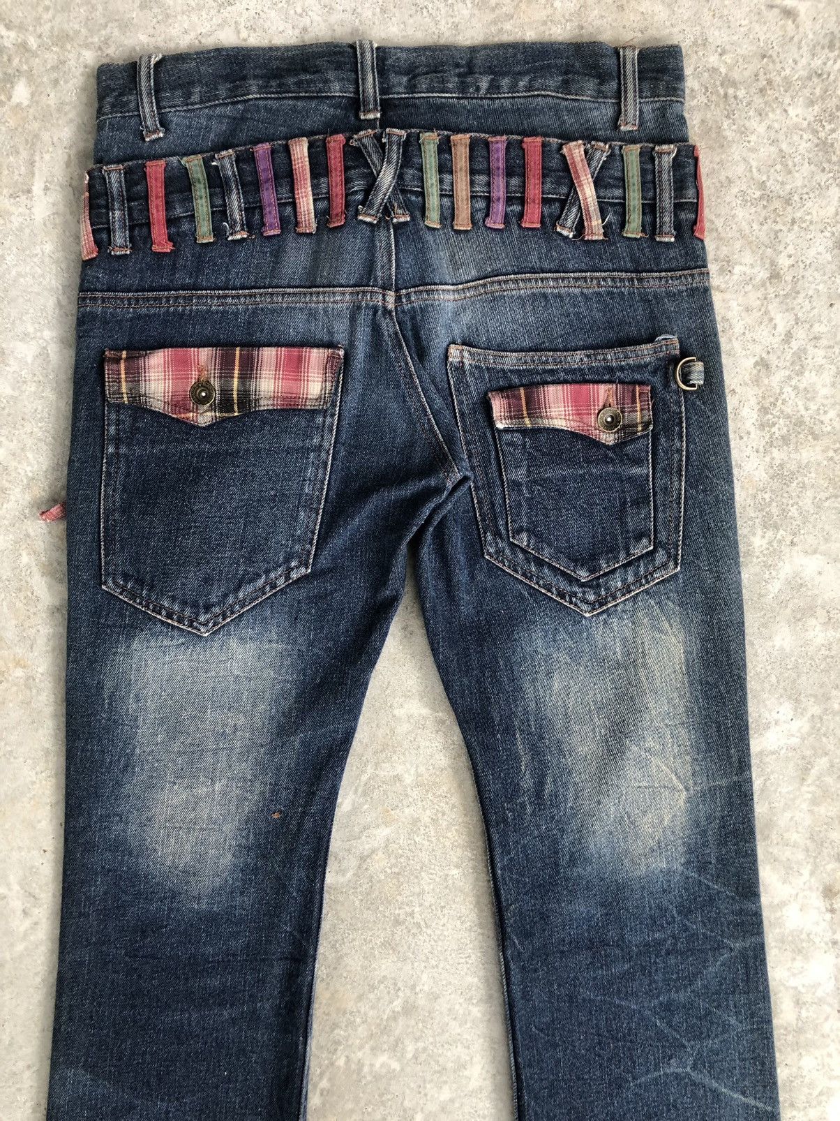 Hysteric Glamour Japanese Double Focus Double Waist Distressed Jeans Size US 31 - 12 Thumbnail