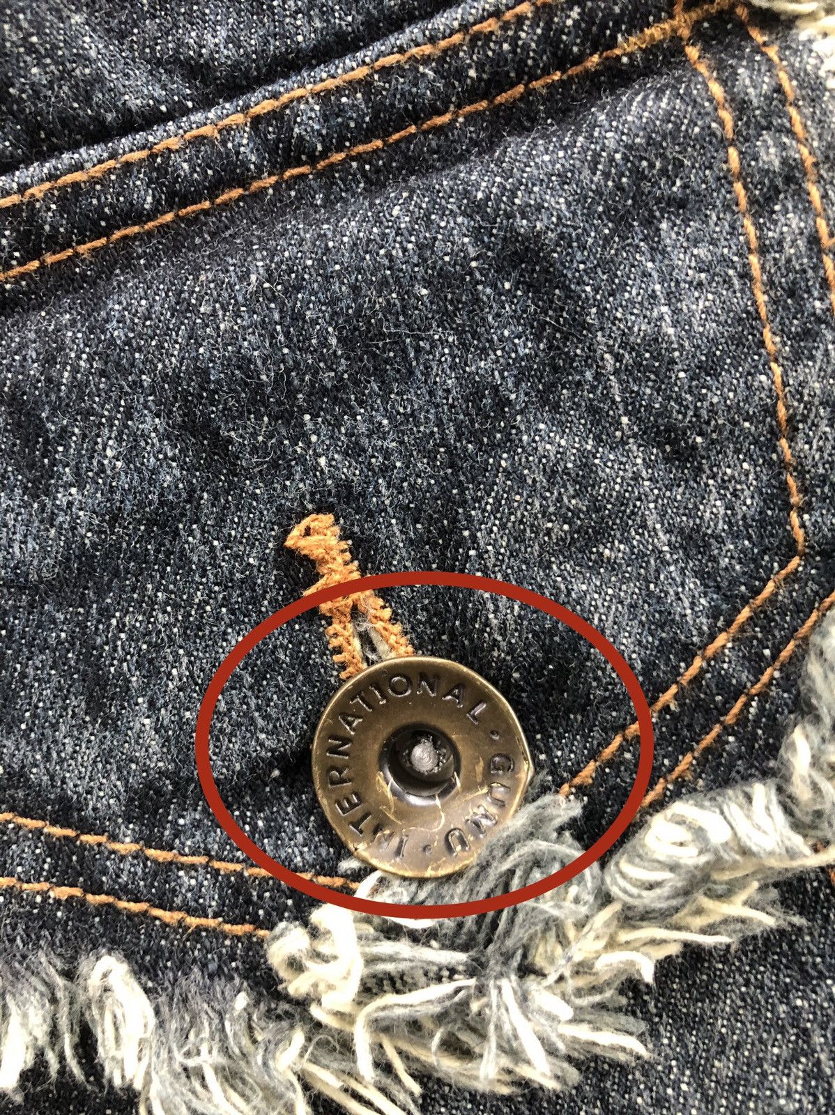 Who Decides War Japanese Gumu Distressed Jeans Patchwork Boro Style Size US 31 - 16 Thumbnail