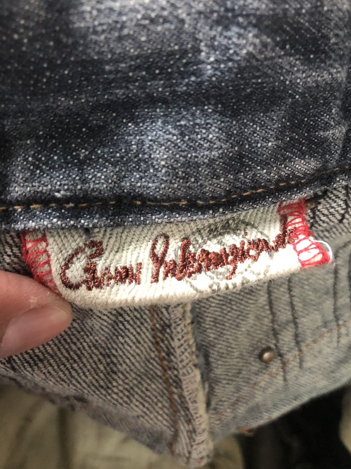 Who Decides War Japanese Gumu Distressed Jeans Patchwork Boro Style Size US 31 - 15 Thumbnail