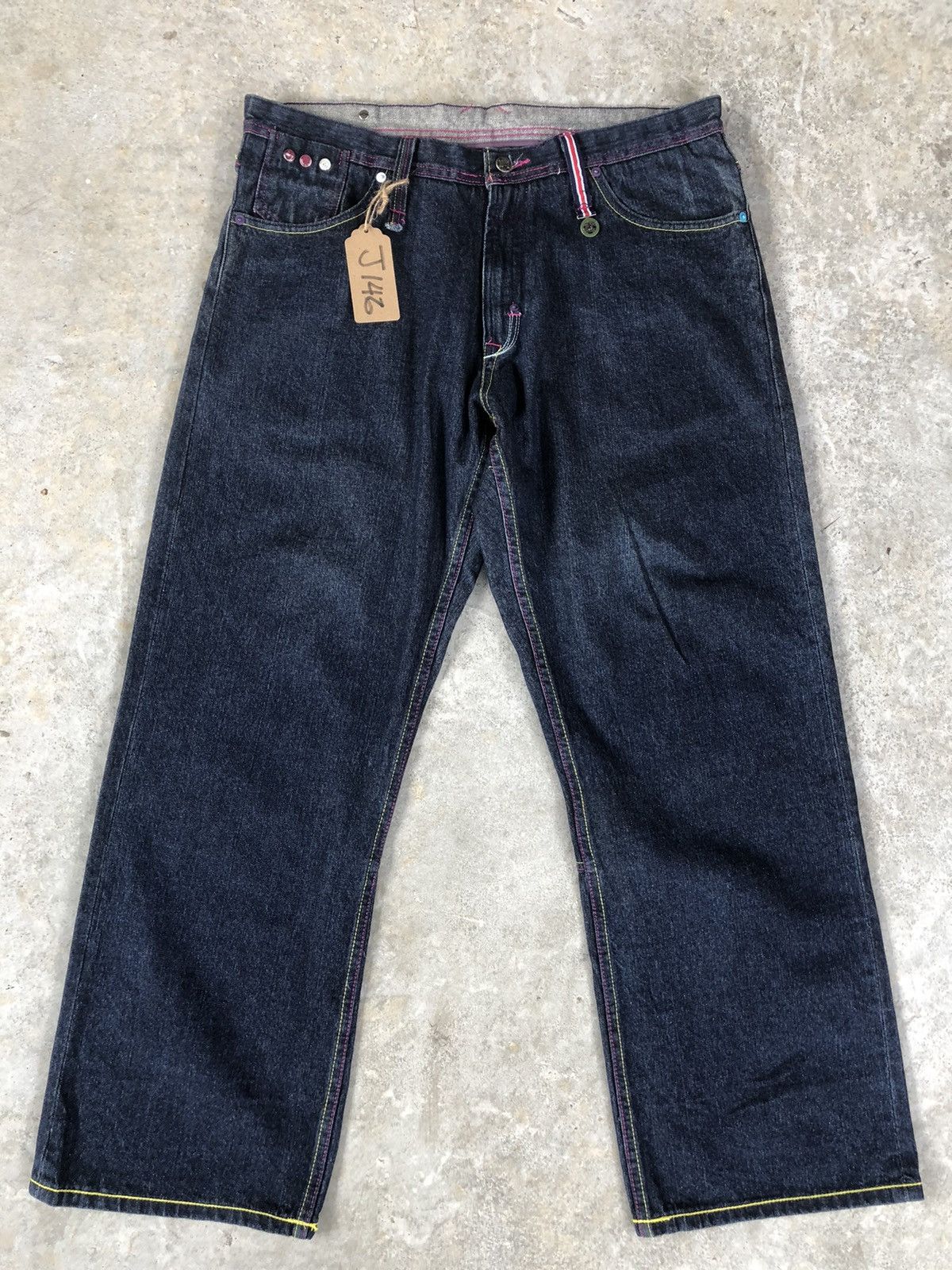 Artful Dodger Artful Dodger Skulls Embroidered Jeans Size US 37 - 2 Thumbnail
