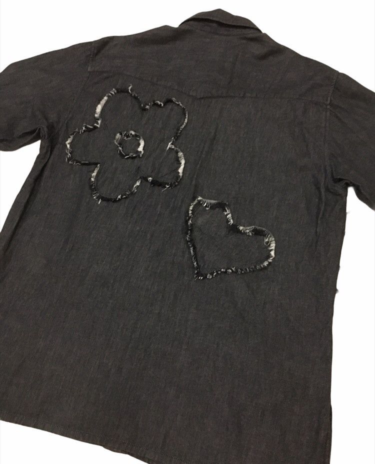 Moschino Patched Denim Shirt Size US L / EU 52-54 / 3 - 4 Thumbnail